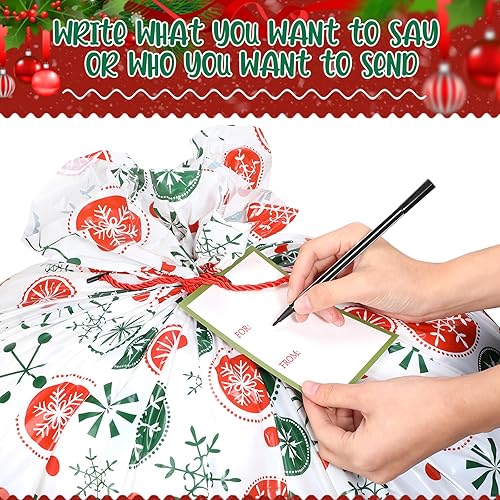Miniatura 4 de Cholemy 16 bolsas de regalo de Navidad extra grandes de 44 x 36 pulgadas, bolsas de regalo grandes para regalos grandes, bolsas de regalo grandes