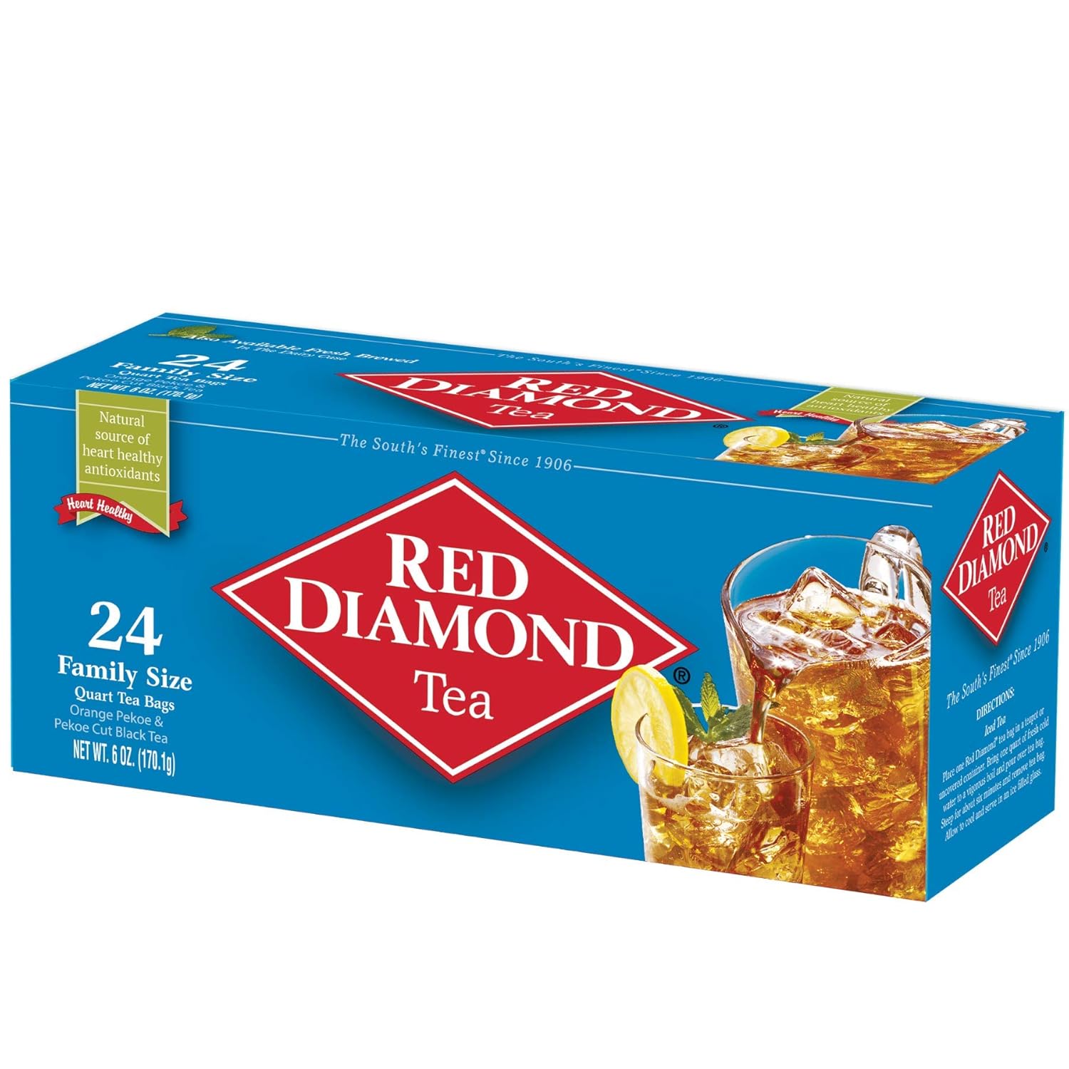 Red Diamond Iced Tea Bags Family Size Tea Bags