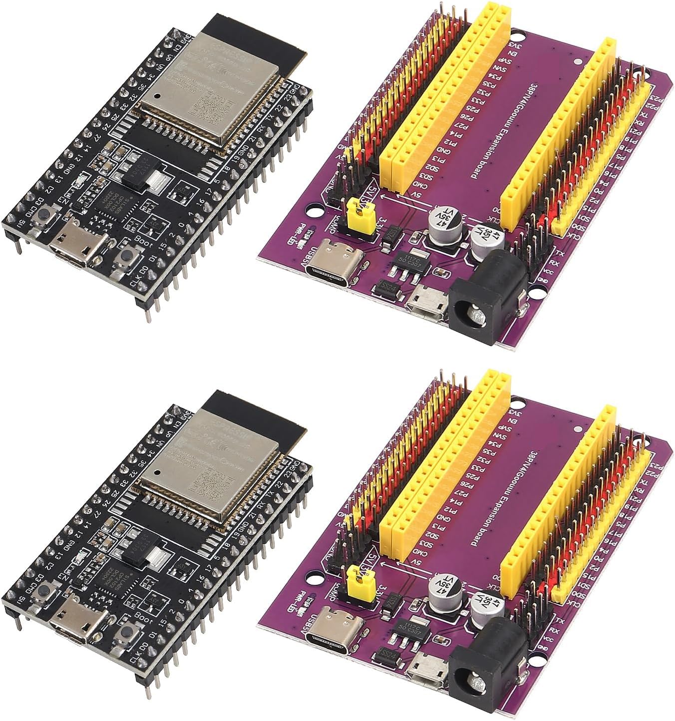 ESP32-DevKitC Core Board ESP32 Development Board ESP32-32D ESP32-32U (ESP32-32D + Expansion Board)