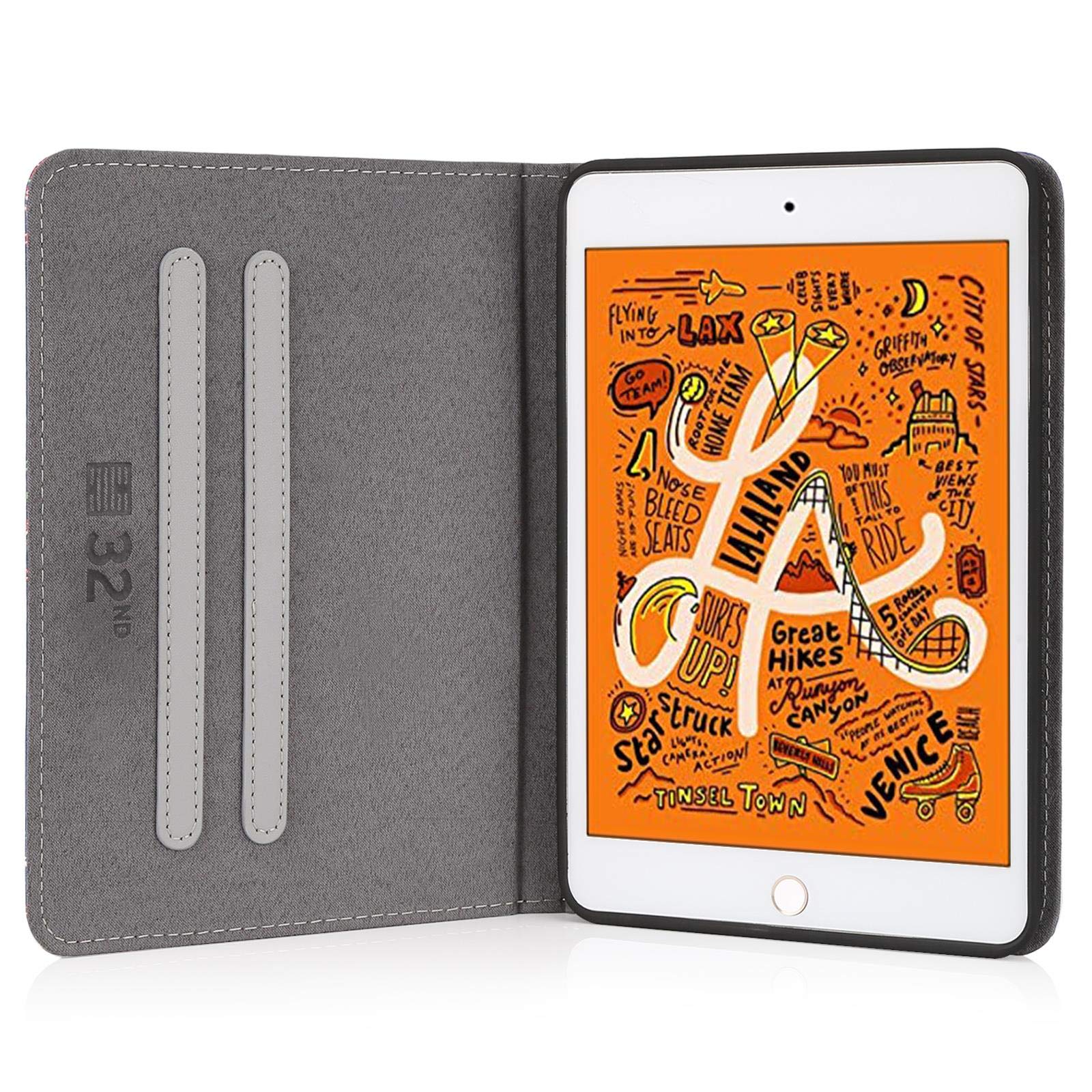 Custodia per iPad Mini 5a generazione Mini 4, motivo floreale