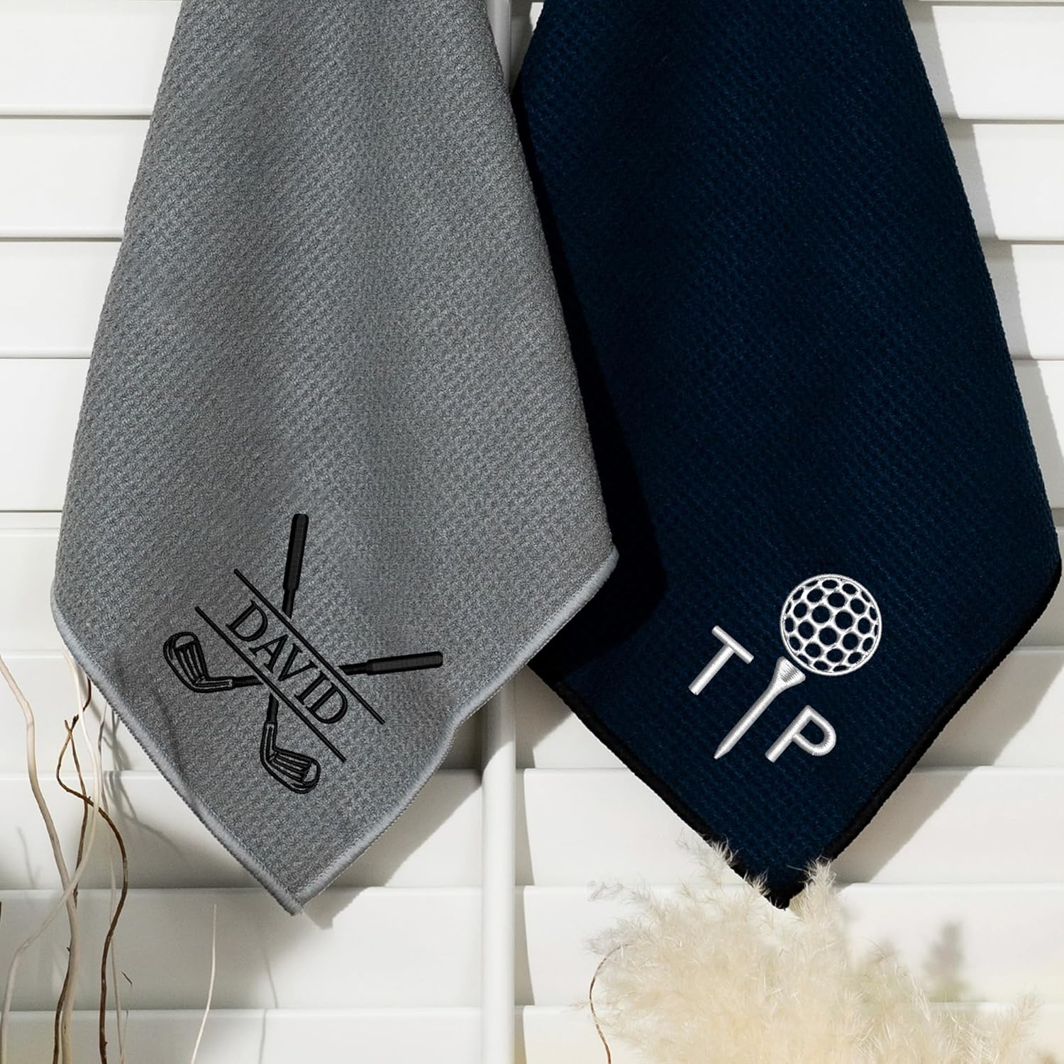 Personalized Embroidered Golf Towel, Golf Towels with Hooks, Custom Golf Gift for Golf Lovers Dad Husband - Image 7