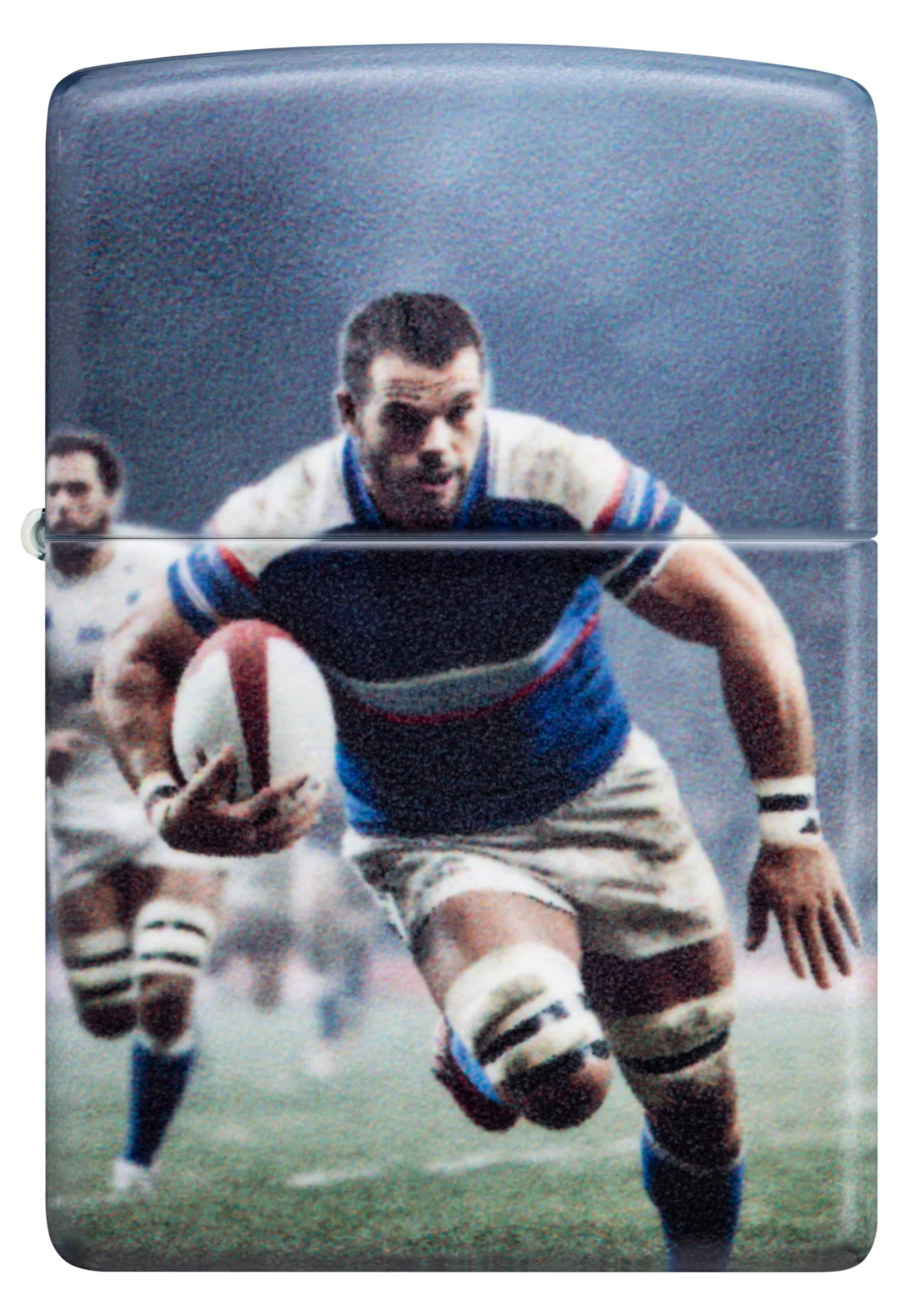 Zippo Briquet tempête – Design Rugby – Mat 540 – Rechargeable – Réutilisable – Design Coupe-Vent – Boîte Cadeau – Fabriqué aux États-Unis