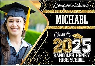 Custom Full Color Personalized Class of 2025 Graduation Car Magnets (University Decor)