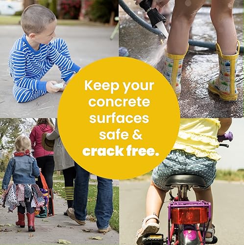 Miniatura 8 de Llenador de grietas de hormigón - gris - 3 libras (botella individual) para llenar grietas de hormigón en entradas, pasillos y patios.