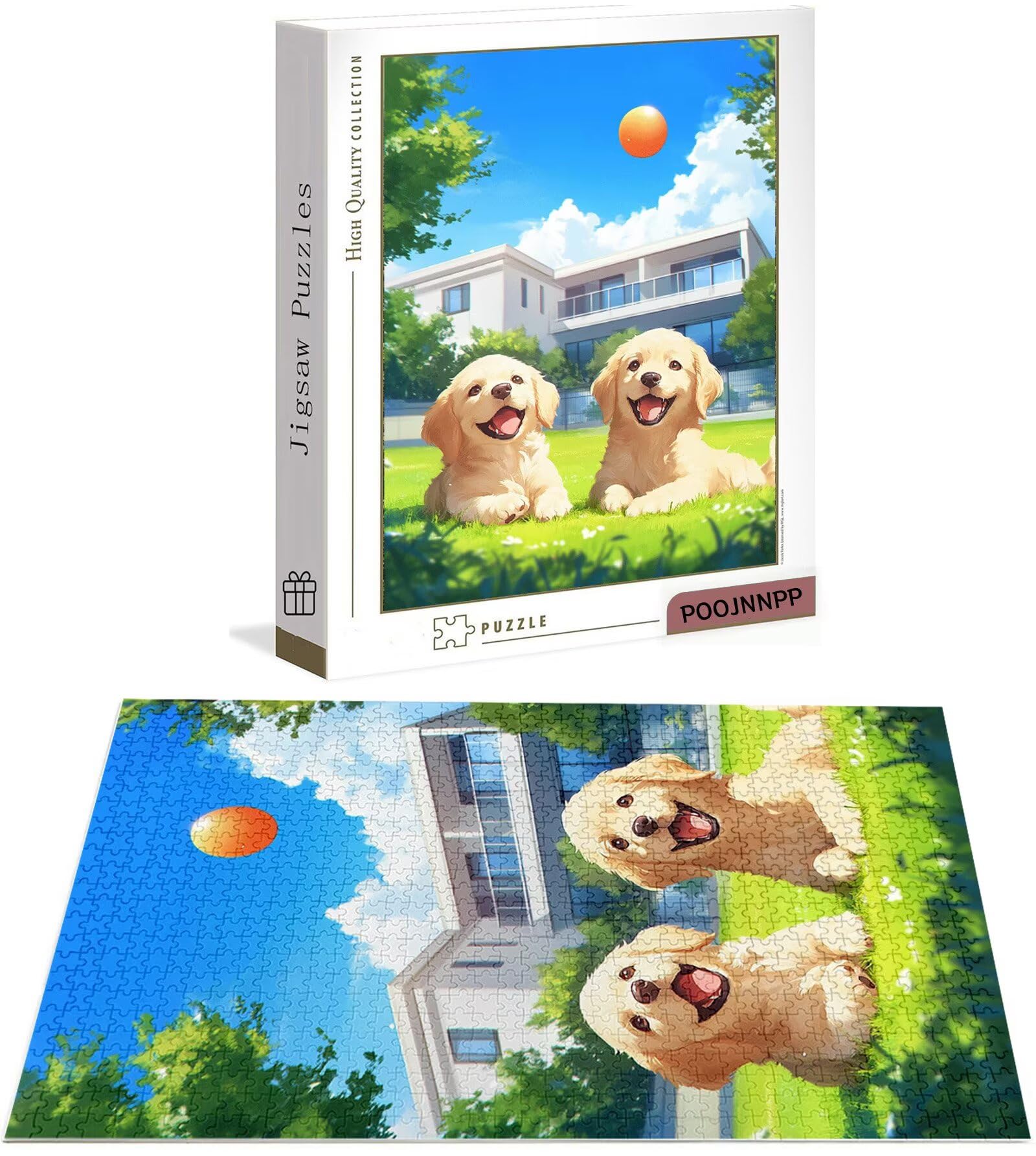 Puzzle 4000 Pezzi per Adulti, Puzzle Animale in Legno per Adulti, Puzzles Cane Impegnativi, Giochi Educativo per Famiglie, Rompecapo con Scatola per Decorazioni Casa, Donna Regalo di Natale B-7639