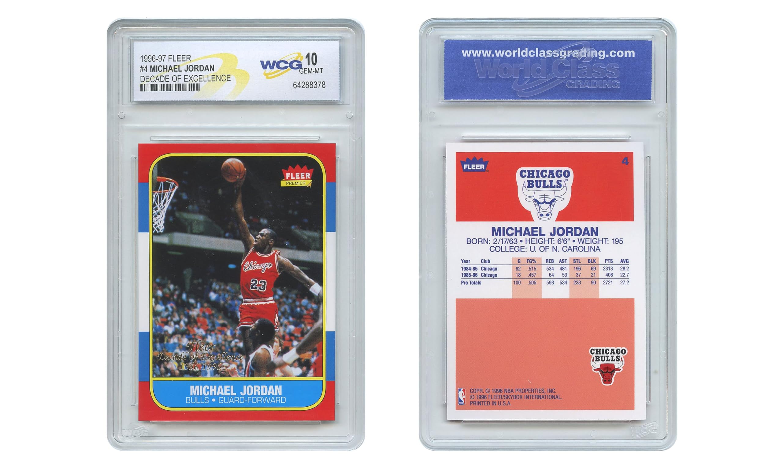Amazon.com: Michael Jordan Original 1996-97 Fleer Decade of