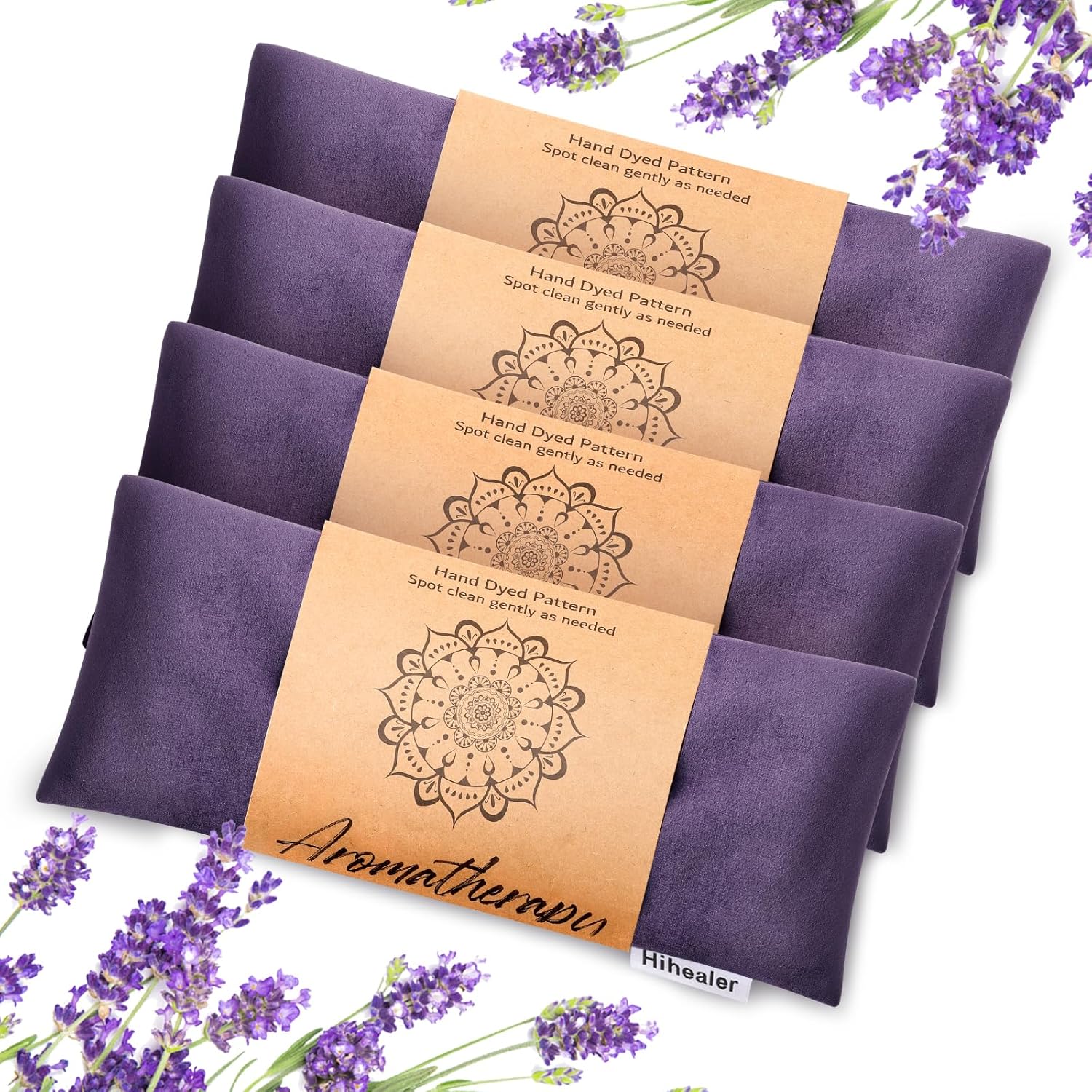 Hihealer 2/4 Pack Eye Mask Weight Eye Mask with Lavender Aromatherapy for Sleep, Yoga, Meditation and Self-Care, Relaxing Accessories for Women Mothers