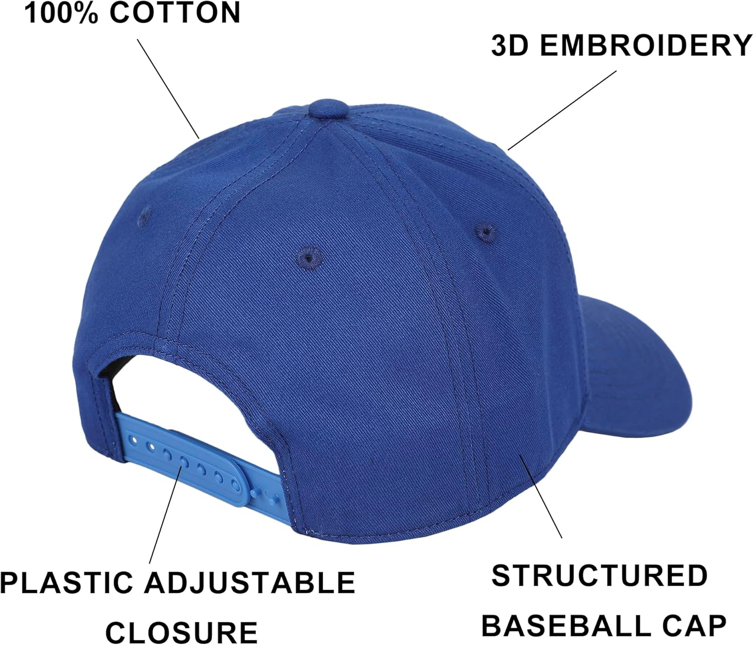 Superman Classic S Shield Adult Baseball Cap Blue - Image 4