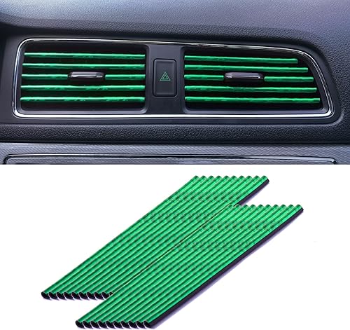 LivTee - Accesorios para ventilación de automóvil, 20 tiras de decoración para aire acondicionado de vehículo, para mujeres y adolescentes,