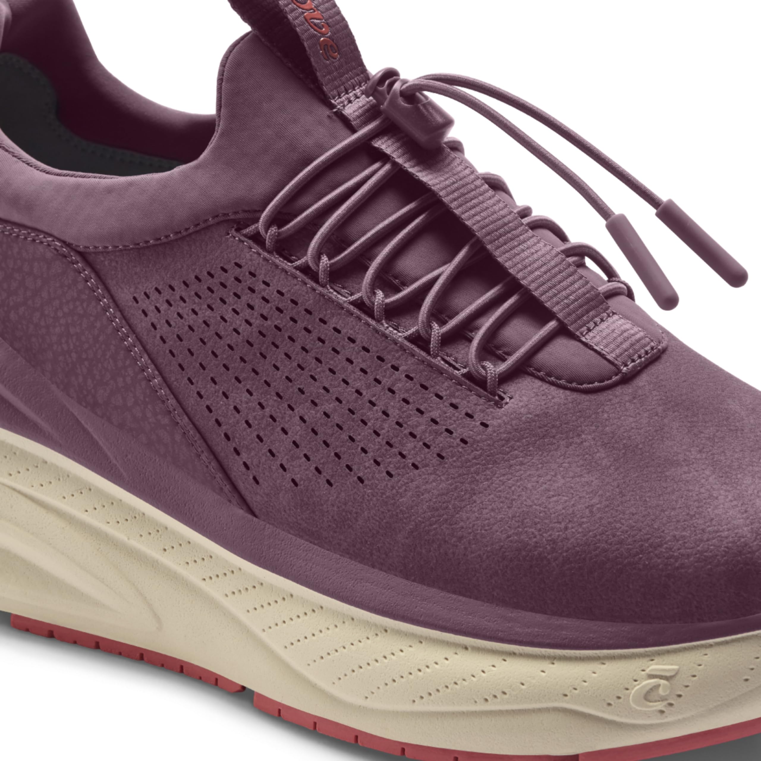 clove Forte Shoes for Doctors & Nurses, Fluid Resistant, Easy to Clean, Slip Resistant, Comfortable for 12+ Hour Standing Shifts, Elastic No-Tie Laces, Sneakers for Men & Women, Plum & Tan Color: 10 Women/8.5 Men