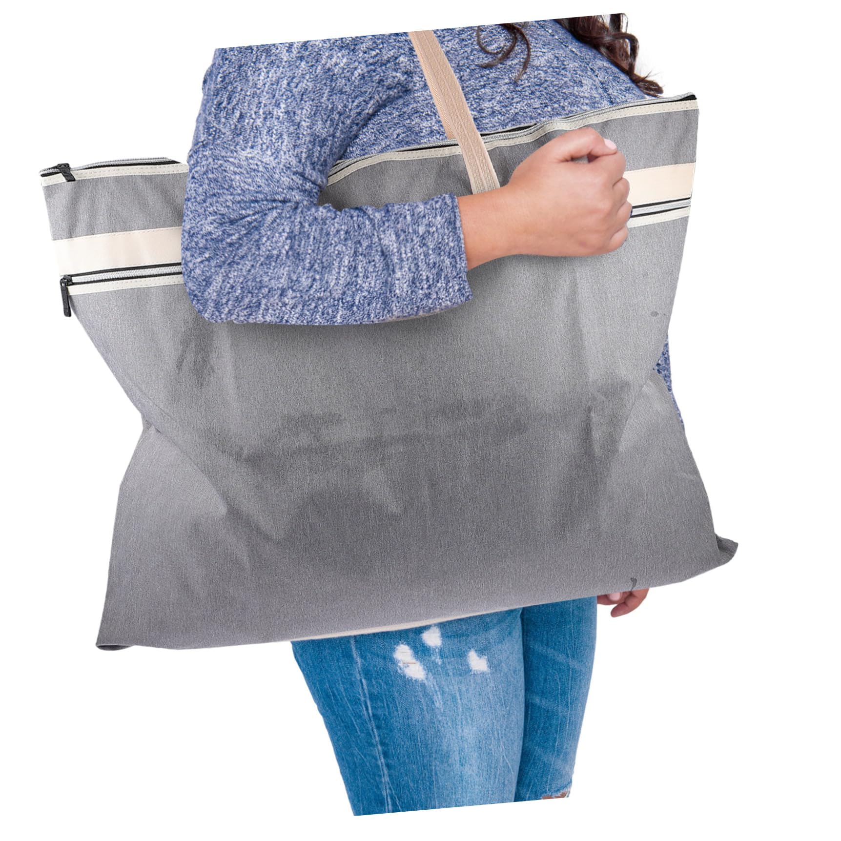 2Pezzi Borse File Impermeabili con Cerniera da Multi per Archiviazione Documenti Laptop e Cancelleria Borsa Stoccaggio Stoffa Oxford Resistente