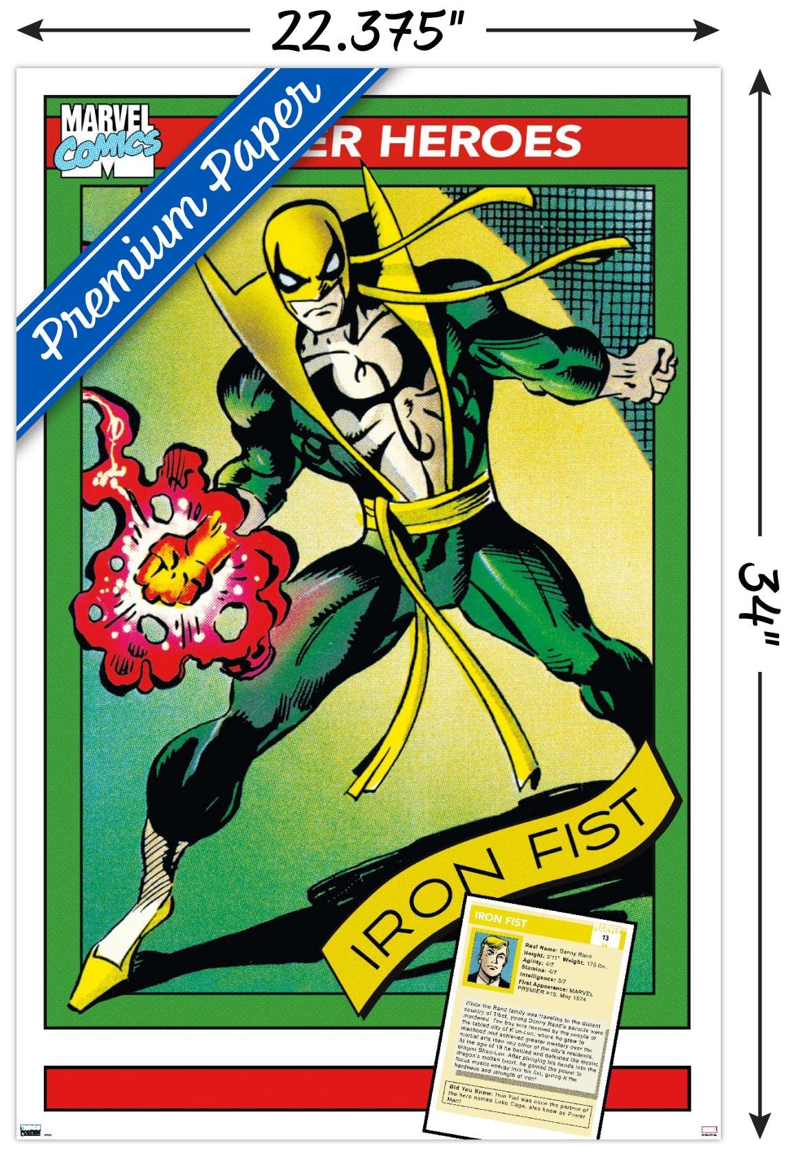 Amazon.com: Trends International Marvel Trading Cards - Iron Fist