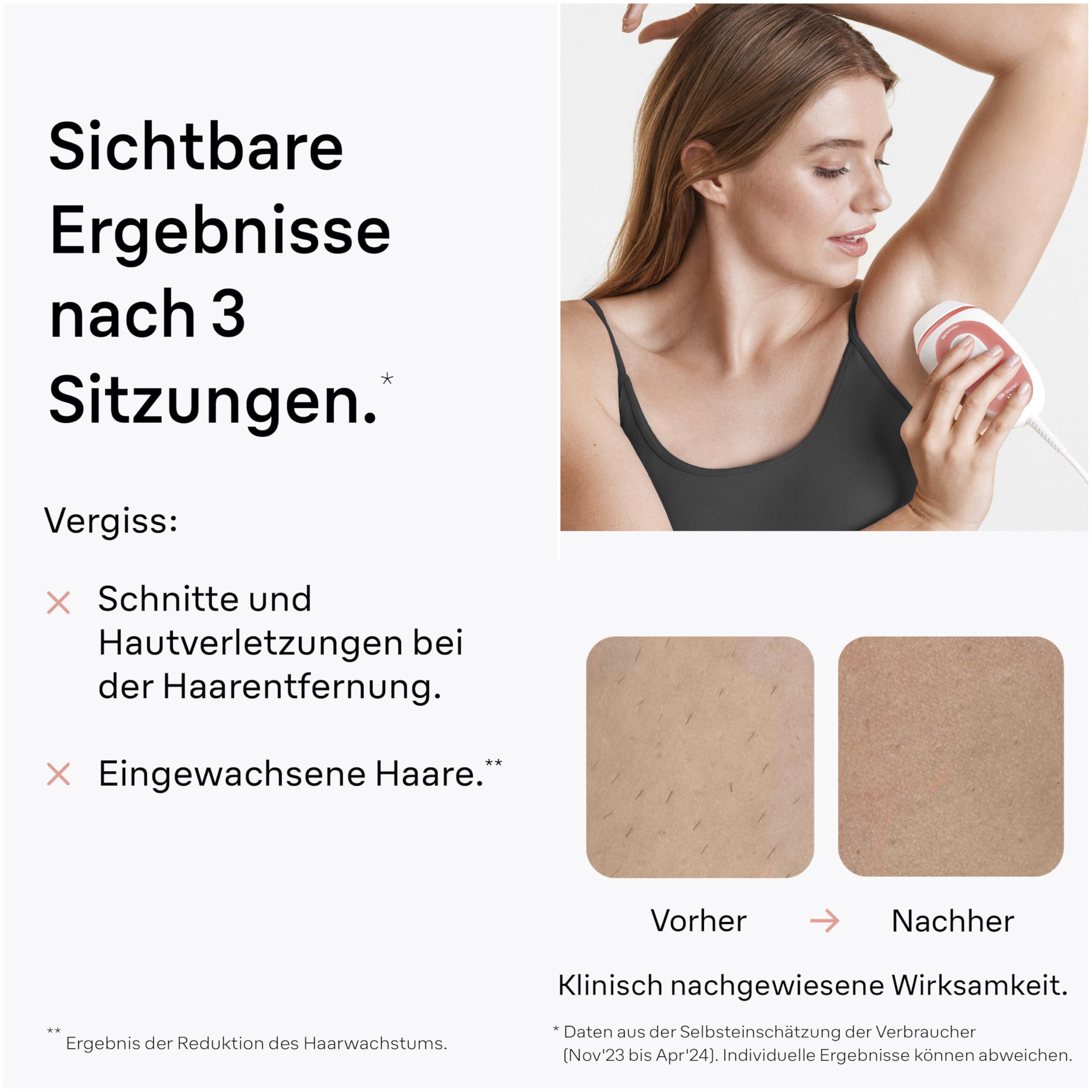 Braun IPL Geräte Haarentfernung Silk·expert Mini, PL1000, Weiß/Rosa | Alternative Laser Haarentfernung für Zuhause, Dauerhafte Haarentfernung, Kompakte Größe für Unterwegs, Einfach Und Sicher
