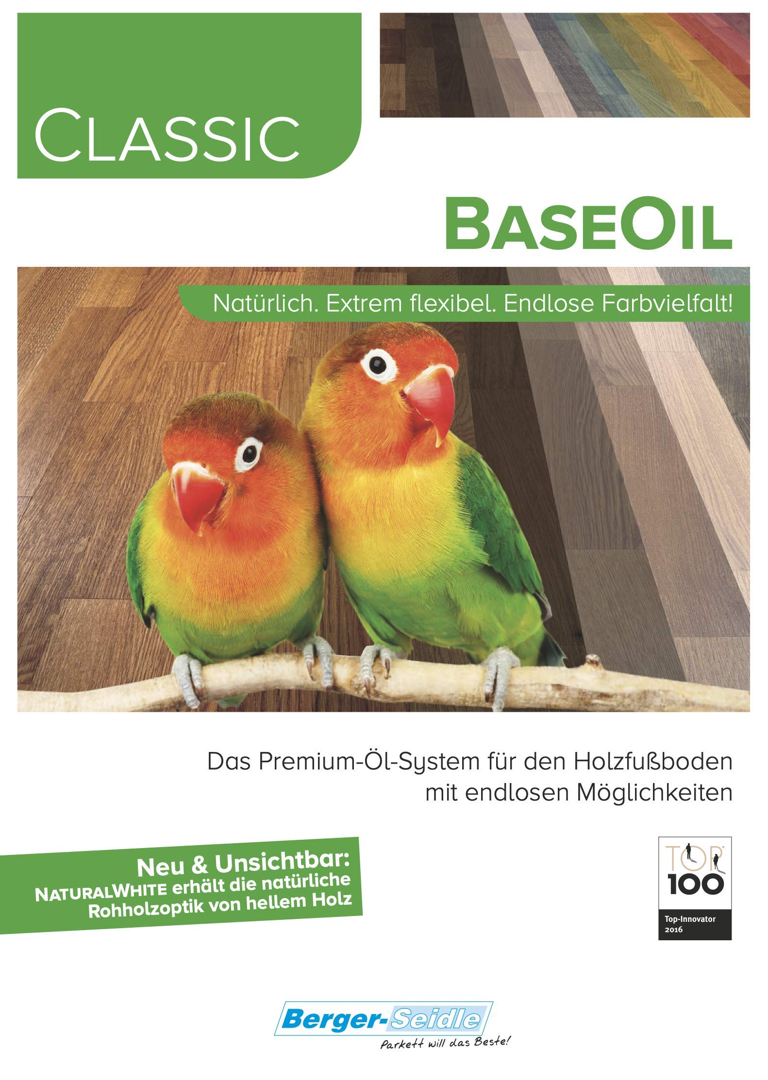 Berger Seidle Classic Base Oil | Aceite de parquet prémium con impregnación profunda | materias primas 100% naturales | 1 litro + 1 paño de cuidado supersuave (madera de ébo)