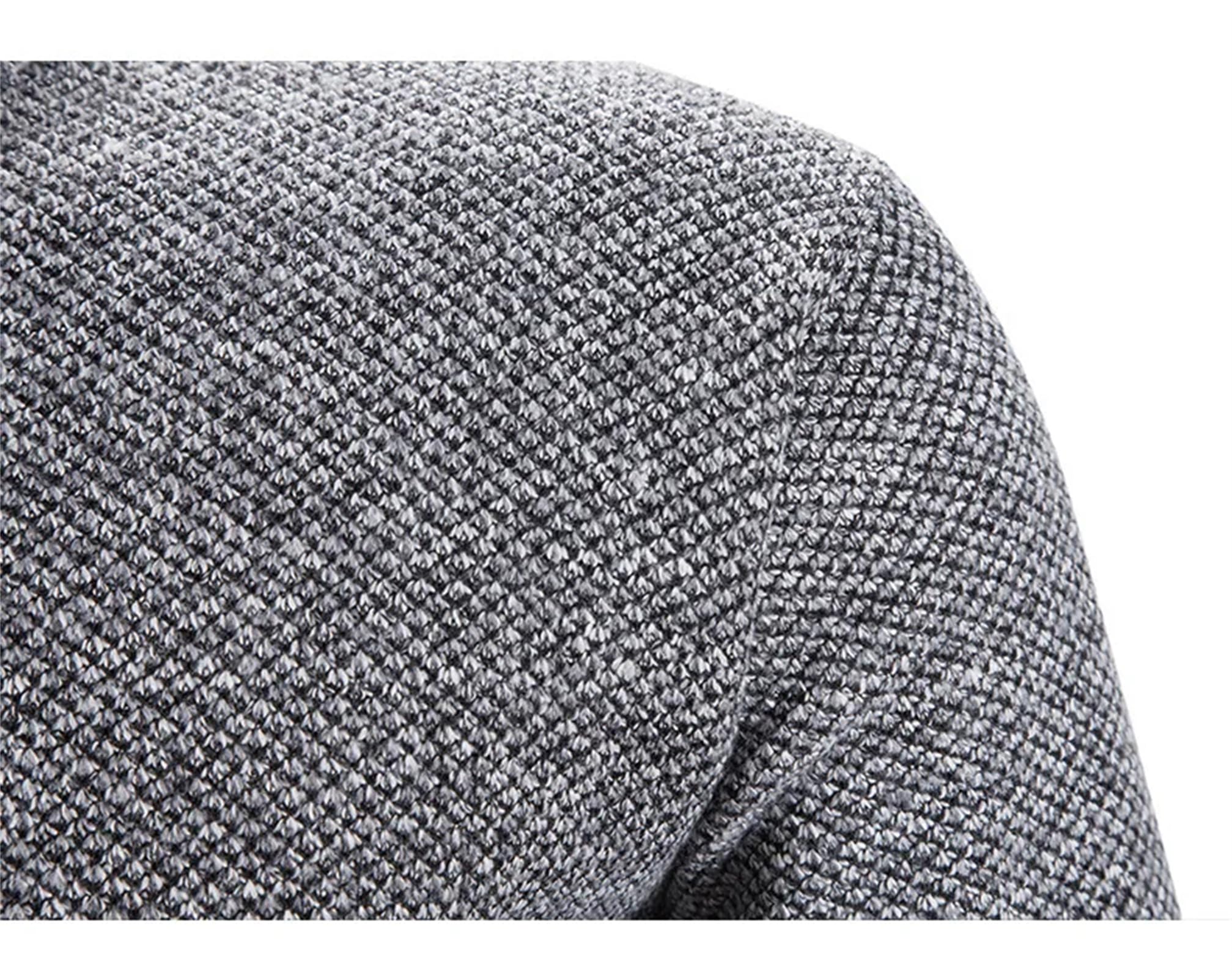 Autunno e Inverno Addensato Maglione Lavorato A Maglia Pullover Tinta Unita Cerniera Collo Alto Slim Casual Maglione per Gli Uomini