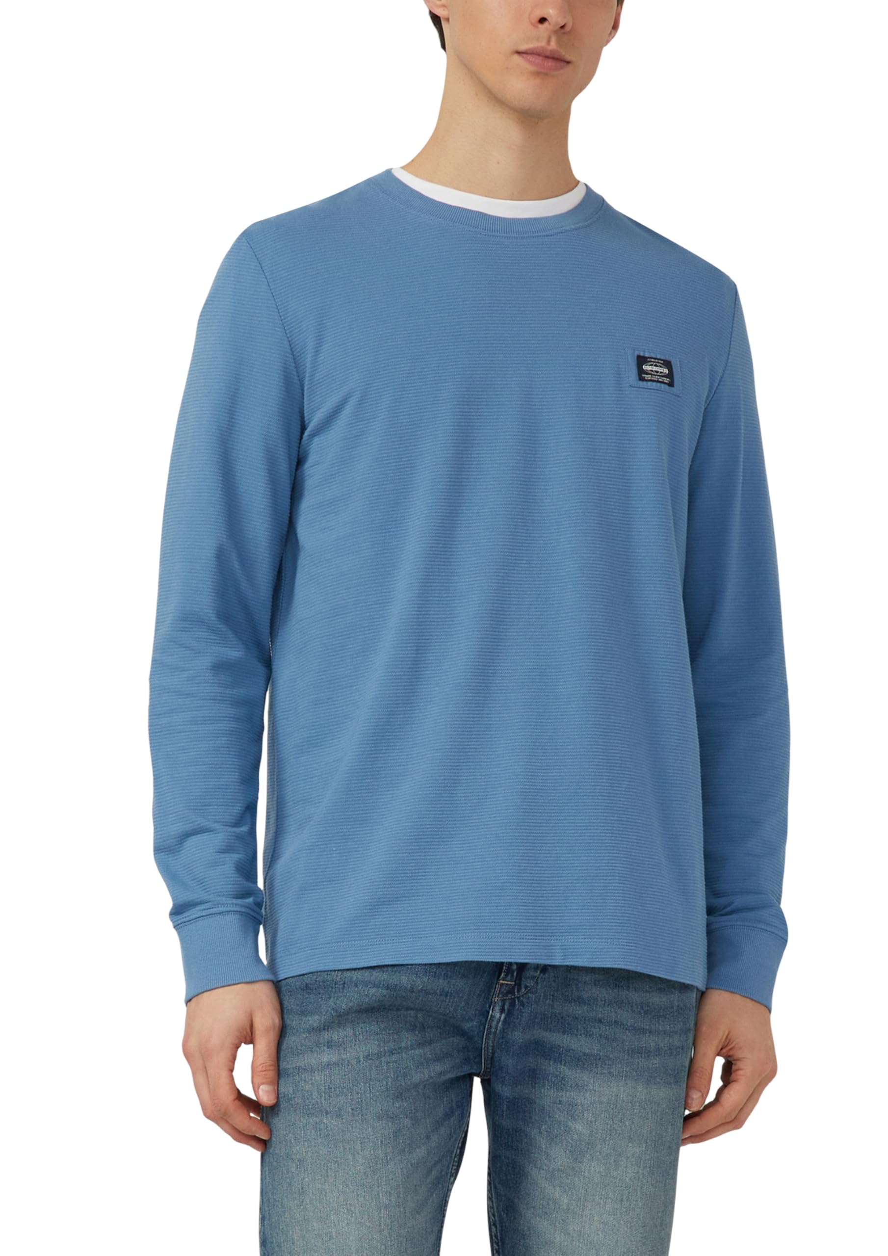 s.Oliver Strukturiertes Longsleeve mit Ärmelbündchen