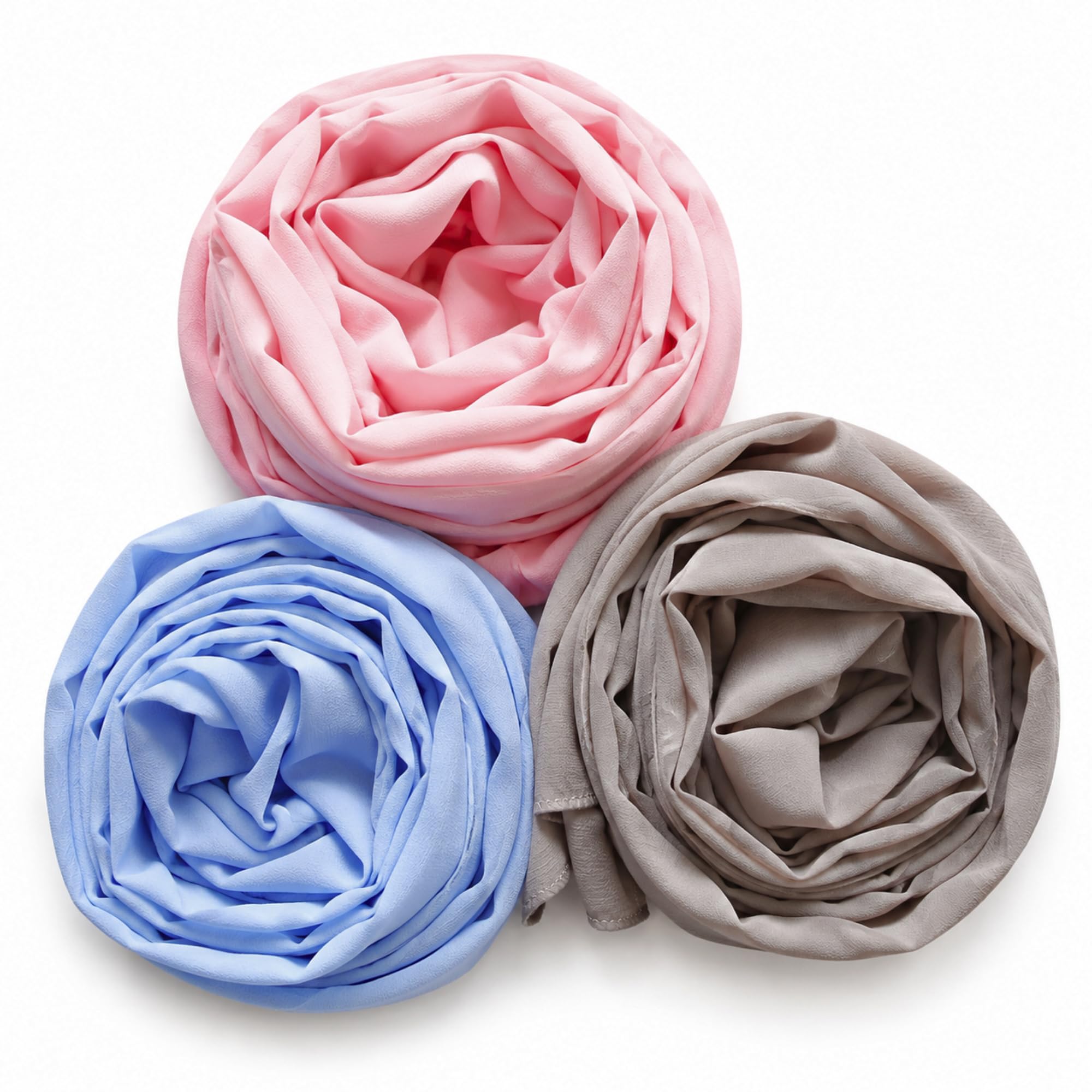 Chiffon Georgette hijab Scarf for Women | 200 cm x 70 cm | Pack of 3 Hijab Set | Lightweight & Breathable | Women's Shawl | Daily Wear & Occasion-image-27