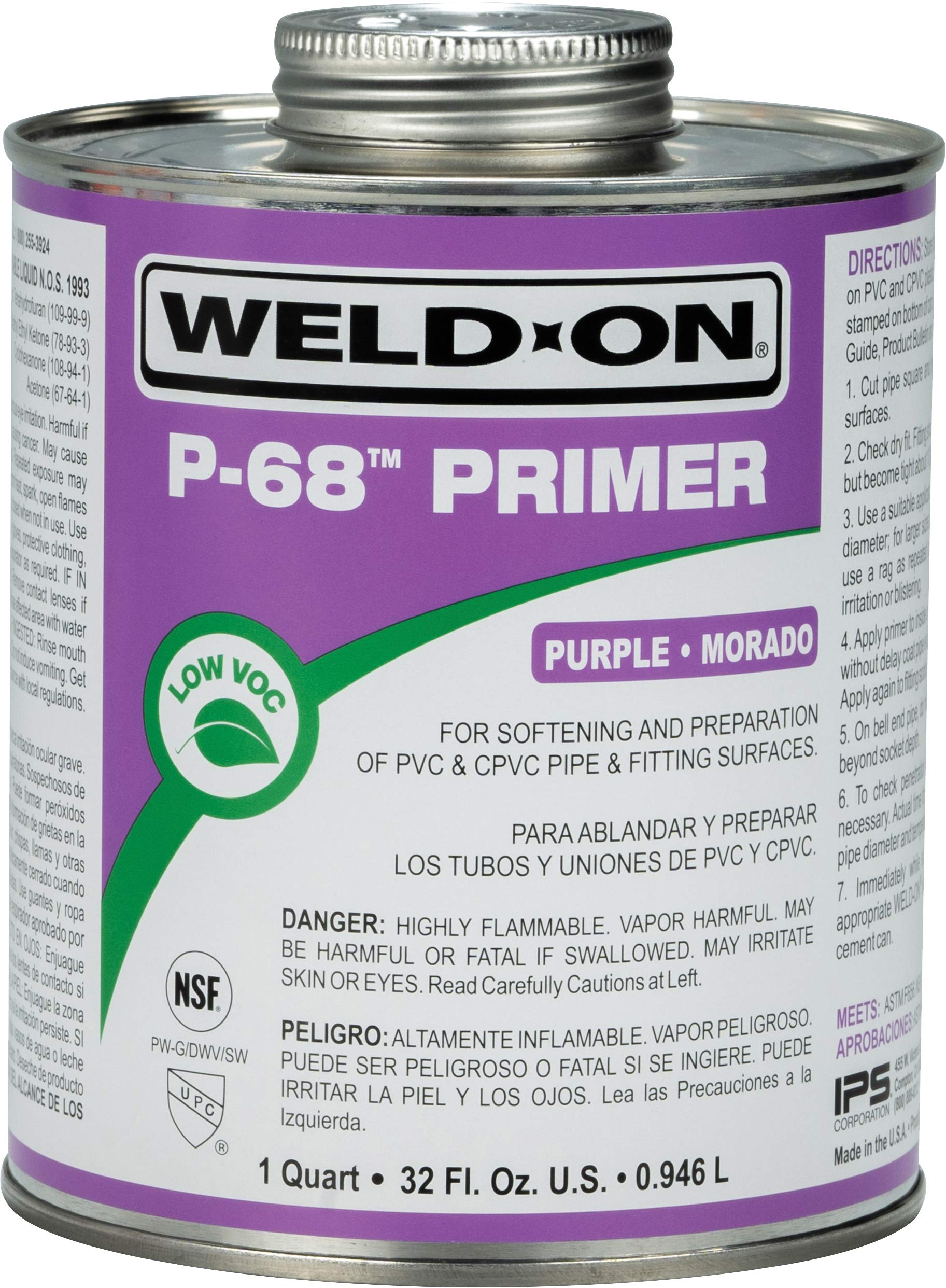 Snapklik.com : WELD-ON 10210 P-68 PVC/CPVC Non-Bodied R - Fast Acting ...