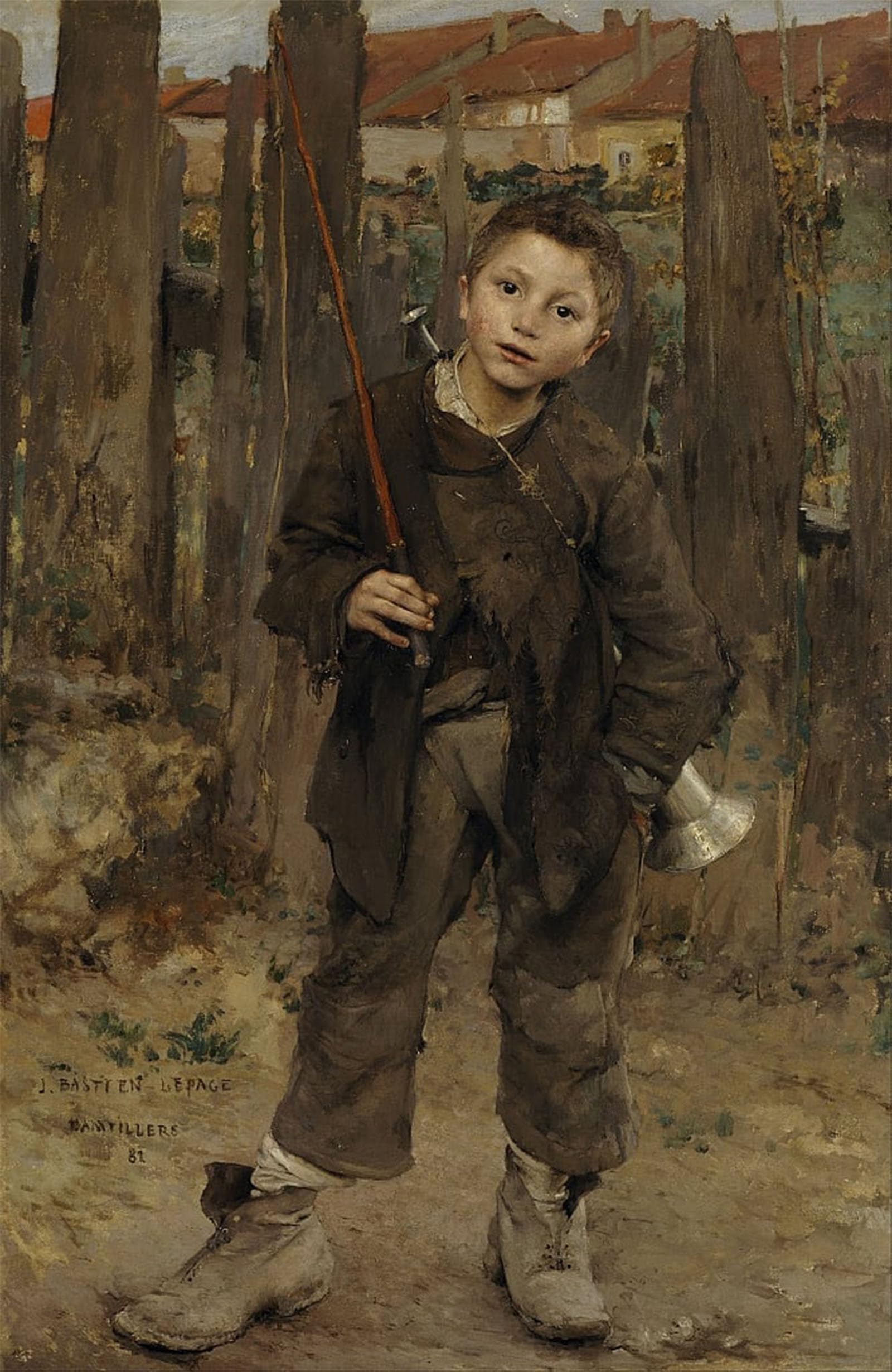 POSTERIIk Famous Modern Artwork Art Mural No Wick Nothing Doing by Jules Bastien Lepage Oil Paintings Pictures for Home Decor 60x90cm