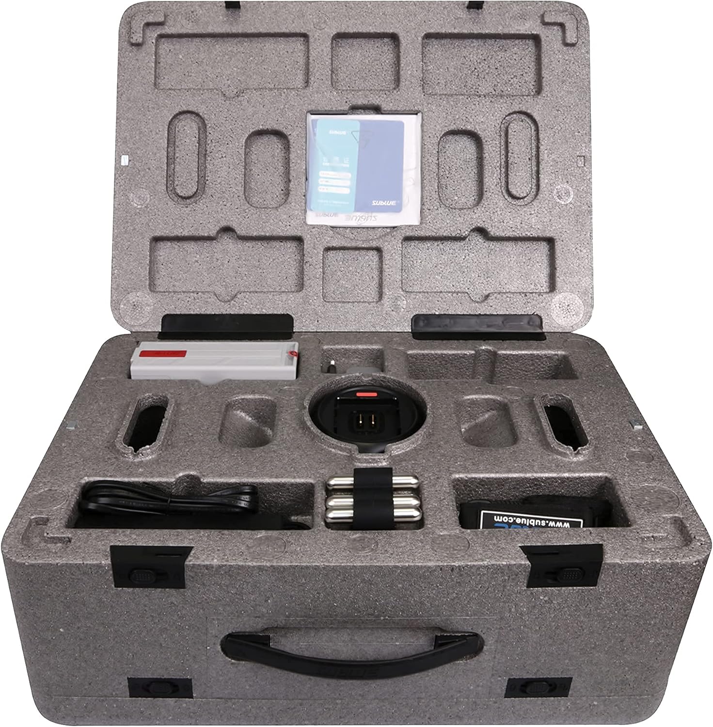 Navbow Plus Smart Underwater Scooter with depth indicator, temperature sensor, compass, camera support, waterproof 40 m for diving and snorkeling and adventures at sea 9 8104bk hALL. AC SL1500