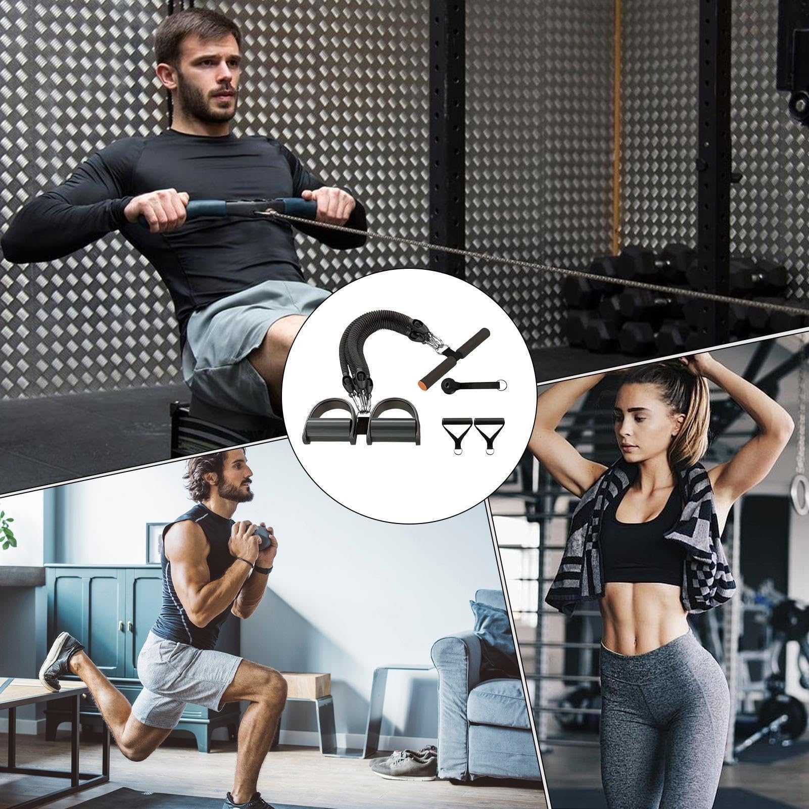 fasce di resistenza con maniglie Fascia Di Resistenza Del Pedale Con Maniglia Multifunzione