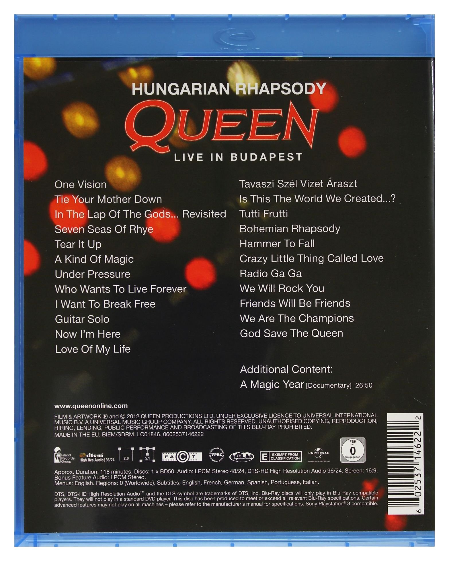 Hungarian Rhapsody : Live In Budapest [Blu-ray]