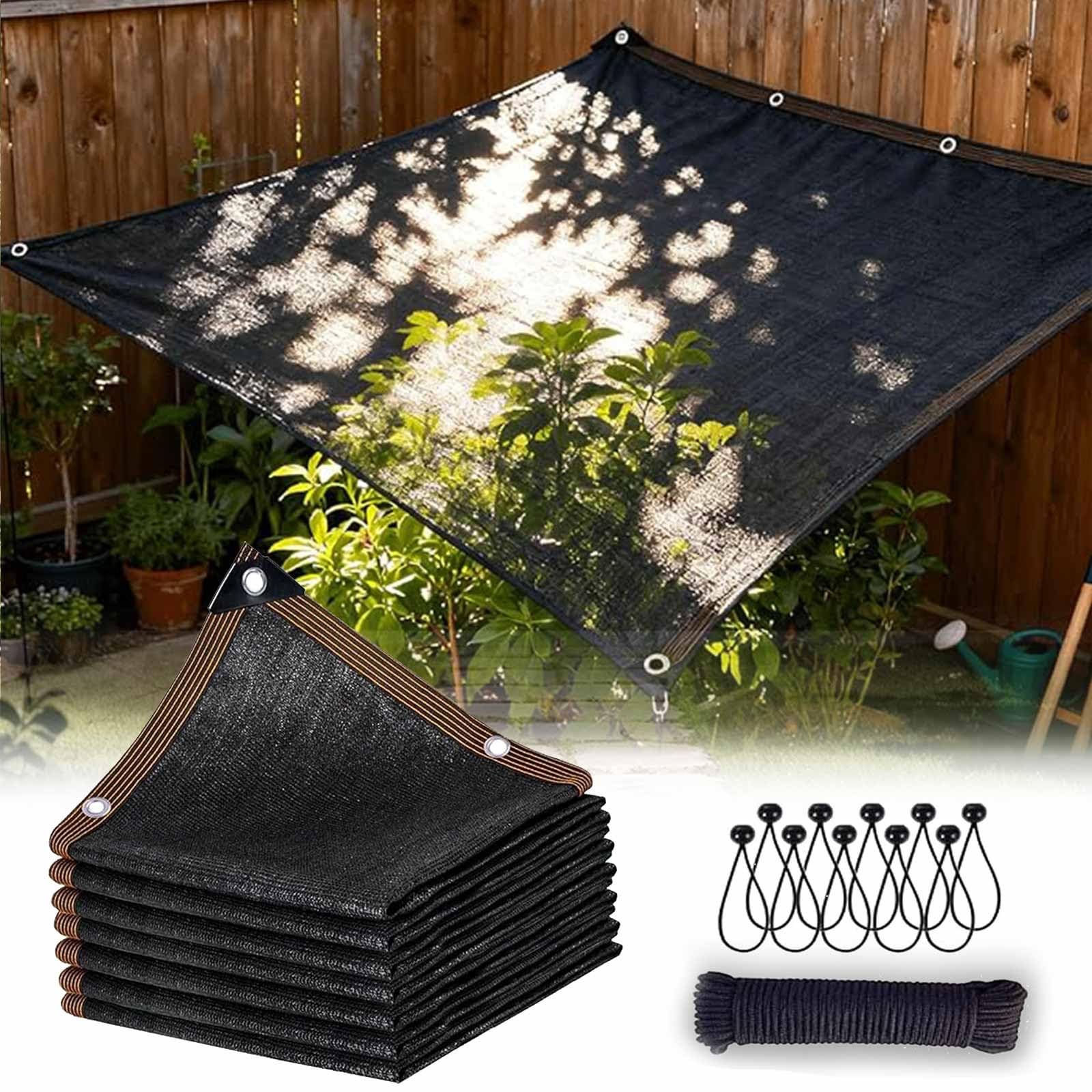 4,6 x 5,1 m Schattentuch – 80 % Sonnencreme für Gewächshaus, Garten, Pergola, Rasen – Pflanzenabdeckung, Sonnensegel, ideal für Scheunen, Zwinger und Terrassennetze