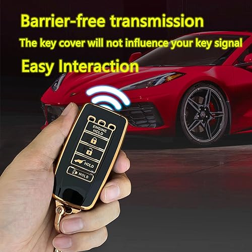 Miniatura 6 de Funda para llavero Acura ILX MDX RDX RLX TLX KR537924100 (para Acura A, negro)