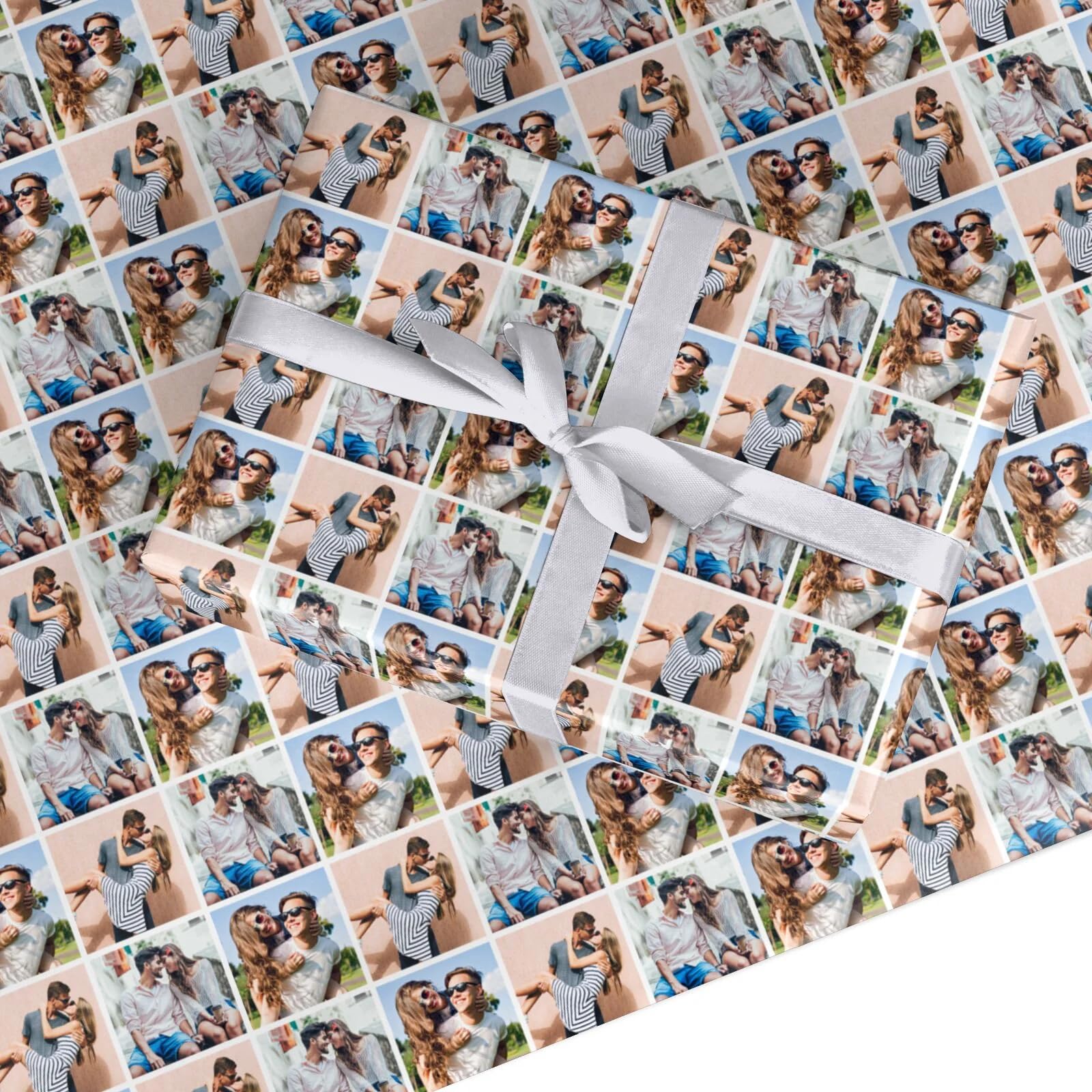 Three Photo Collage Wrapping Paper Gift Wrap 3 Sheets (50cm x 65cm each)