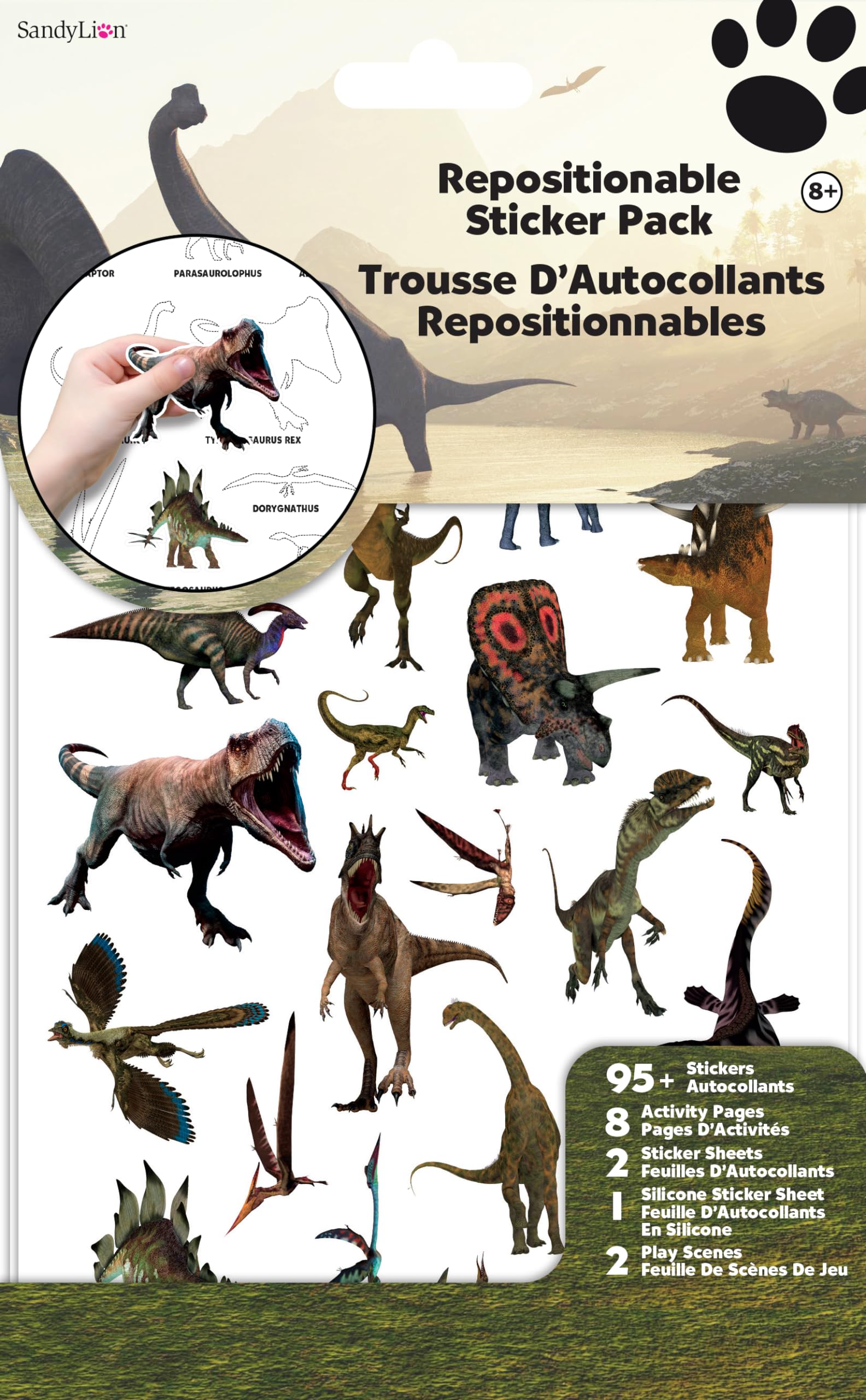 Lot d'autocollants repositionnables