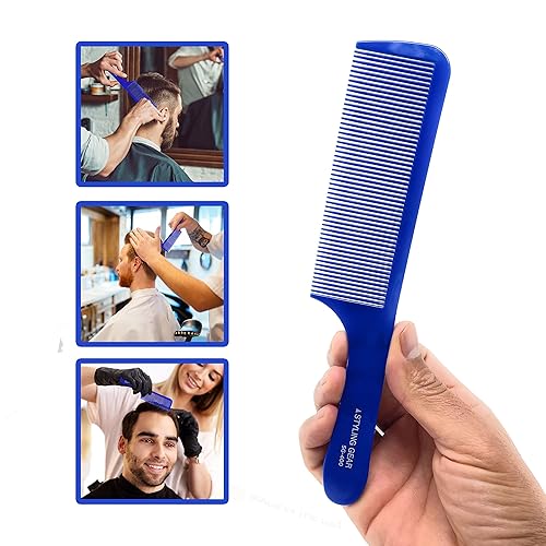 Miniatura 5 de Styling Gear 400 Peines de peluquero Clipper Peine de corte Peines de corte de estilo flexible Mezcla se desvanece Peines para hombre Flattop 1