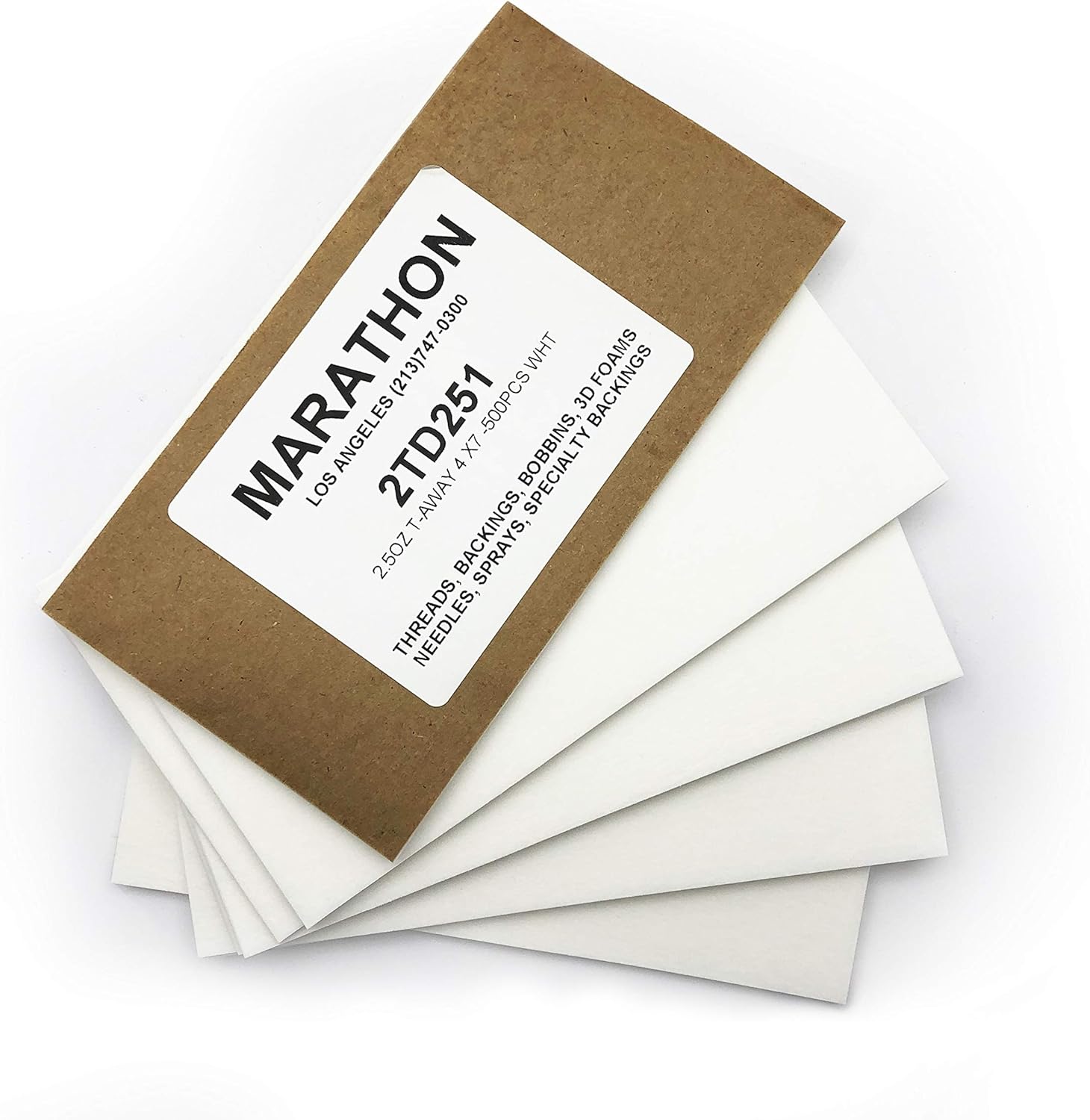 Premium 2.5 oz Tear Away Backing - 4" X 7": 500 Sheets
