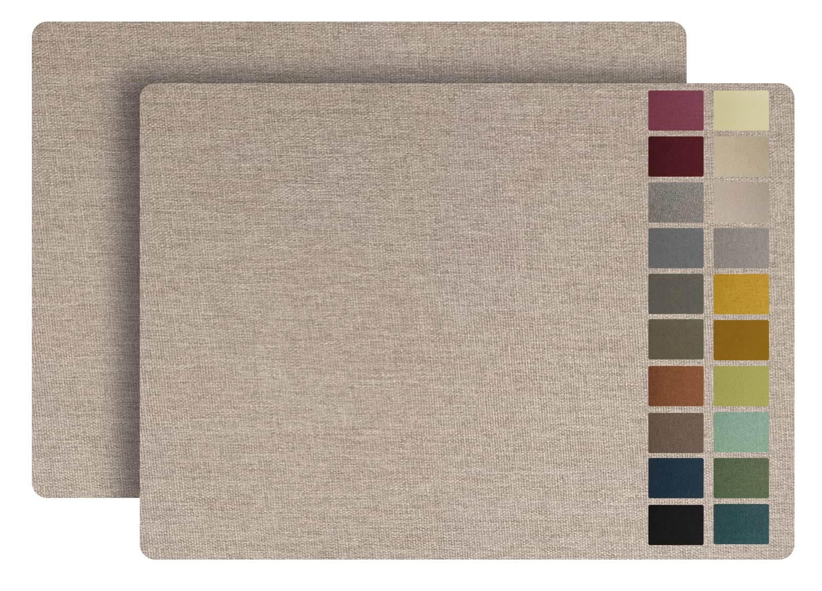 ILOFRI Linen Fabric Patches Self Adhesive 8x11 inch 2pcs, Durable Fabric Couch Repair Tape Kits for Upholstery, Furniture, Car Seats, Office Chair, Sofa, Clothing, Jackets, Crafts - Beige Grey 2.0