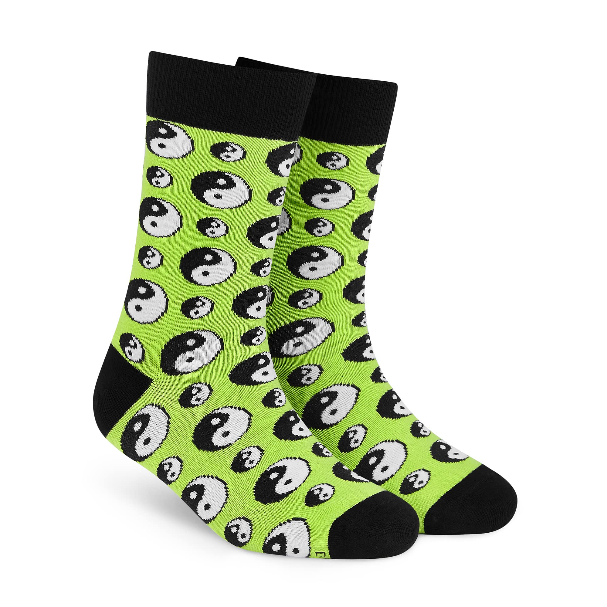 dynamocks Men's and Women's Combed Cotton Crew Length Socks (Pack of 1, Multicolour, Free Size)-picture-10