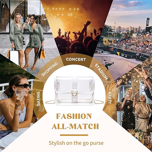 Miniatura 7 de Vorspack Bolso transparente  Bolsa transparente aprobada para estadios para mujeres, para deportes de conciertos