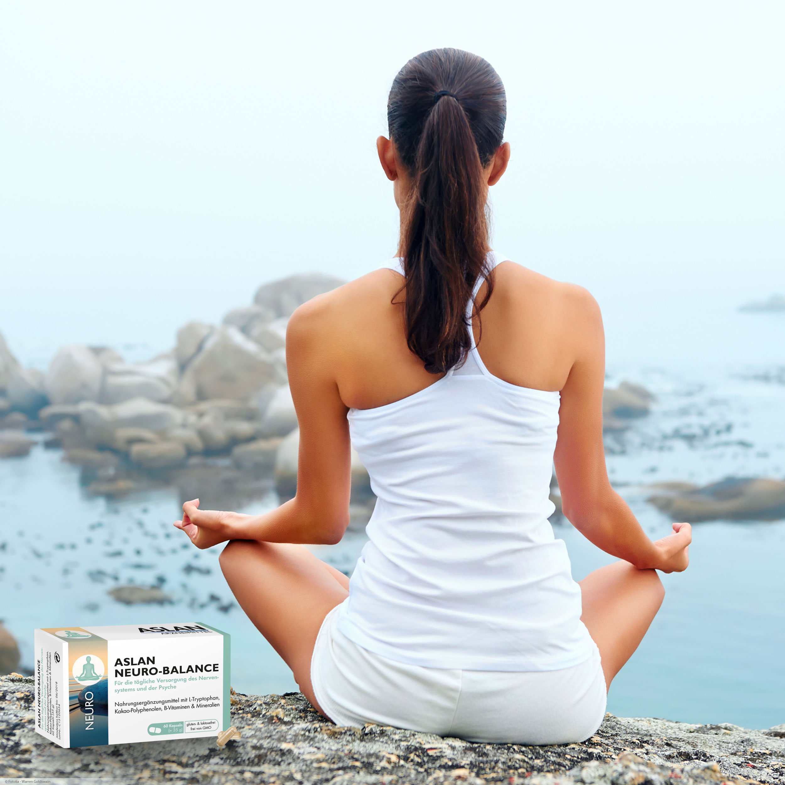 ASLAN Neuro-Balance, 180 Kapseln (3-Monatspackung) – Unterstützung der Psyche und des Nervensystems, mit L-Tryptophan, Magnesium und Vitamin-B-Komplex
