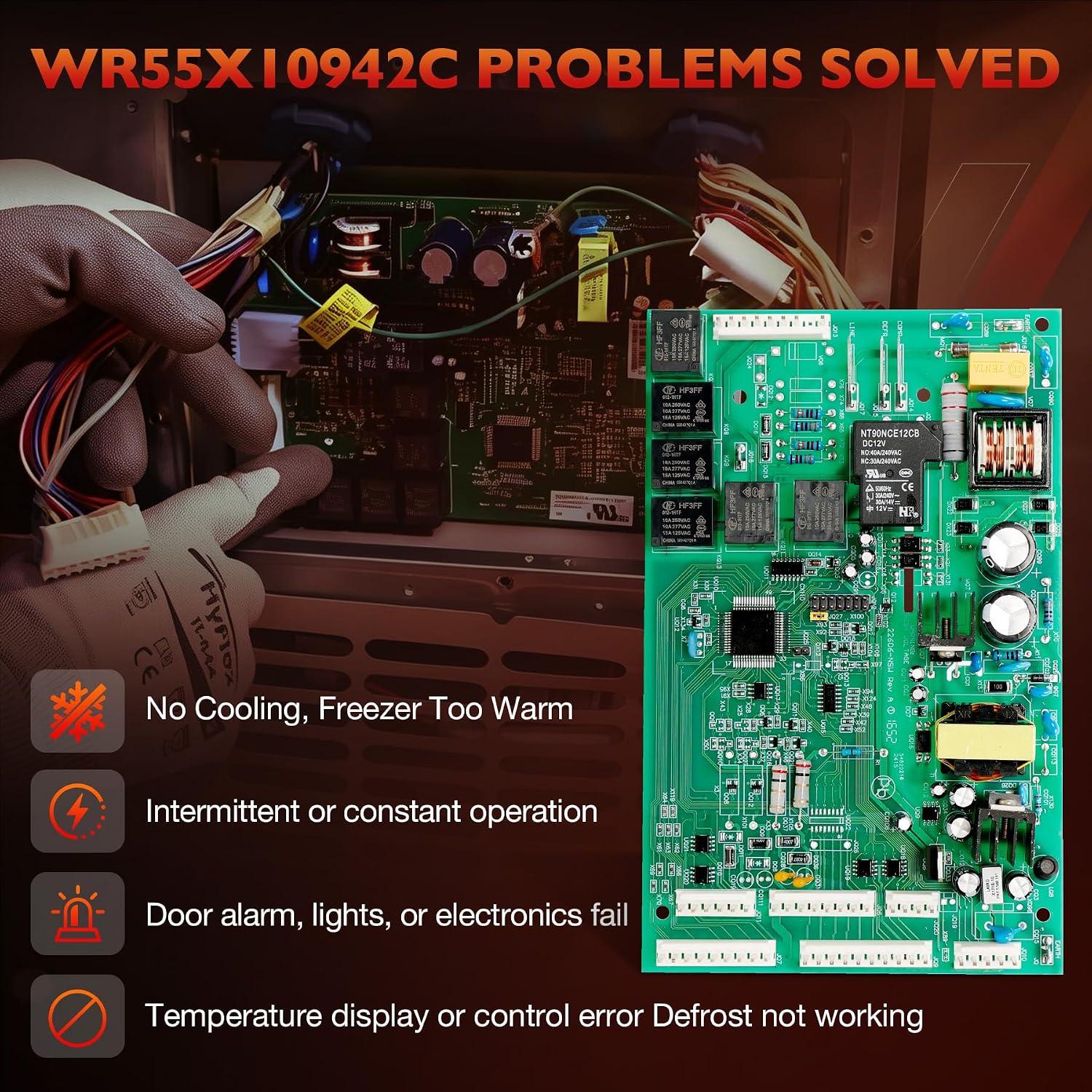 WR55X10942C Refrigerator Main Control Board Replacement