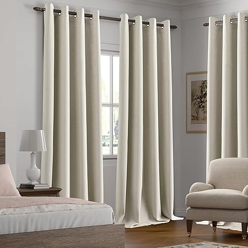 Miniatura 24 de Cortinas opacas con textura de lino gris total para dormitorio, con aislamiento térmico, cortinas cortas de 64 pulgadas, cortinas de granja con