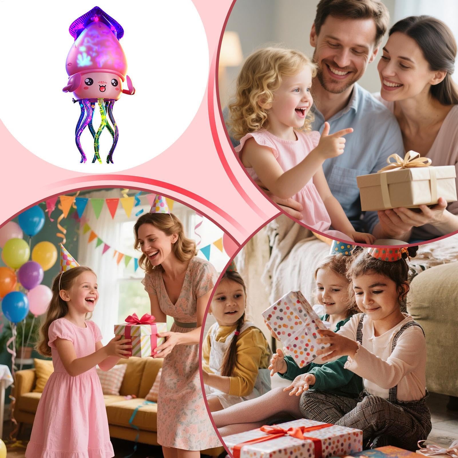 Giocattoli Polpo Automatico e Interattivo | Polpo Strisciante e Ballerino con Musica Per Bambini Famiglia Giardino Piscina Spiaggia Compleanno Festa Viaggio Auto