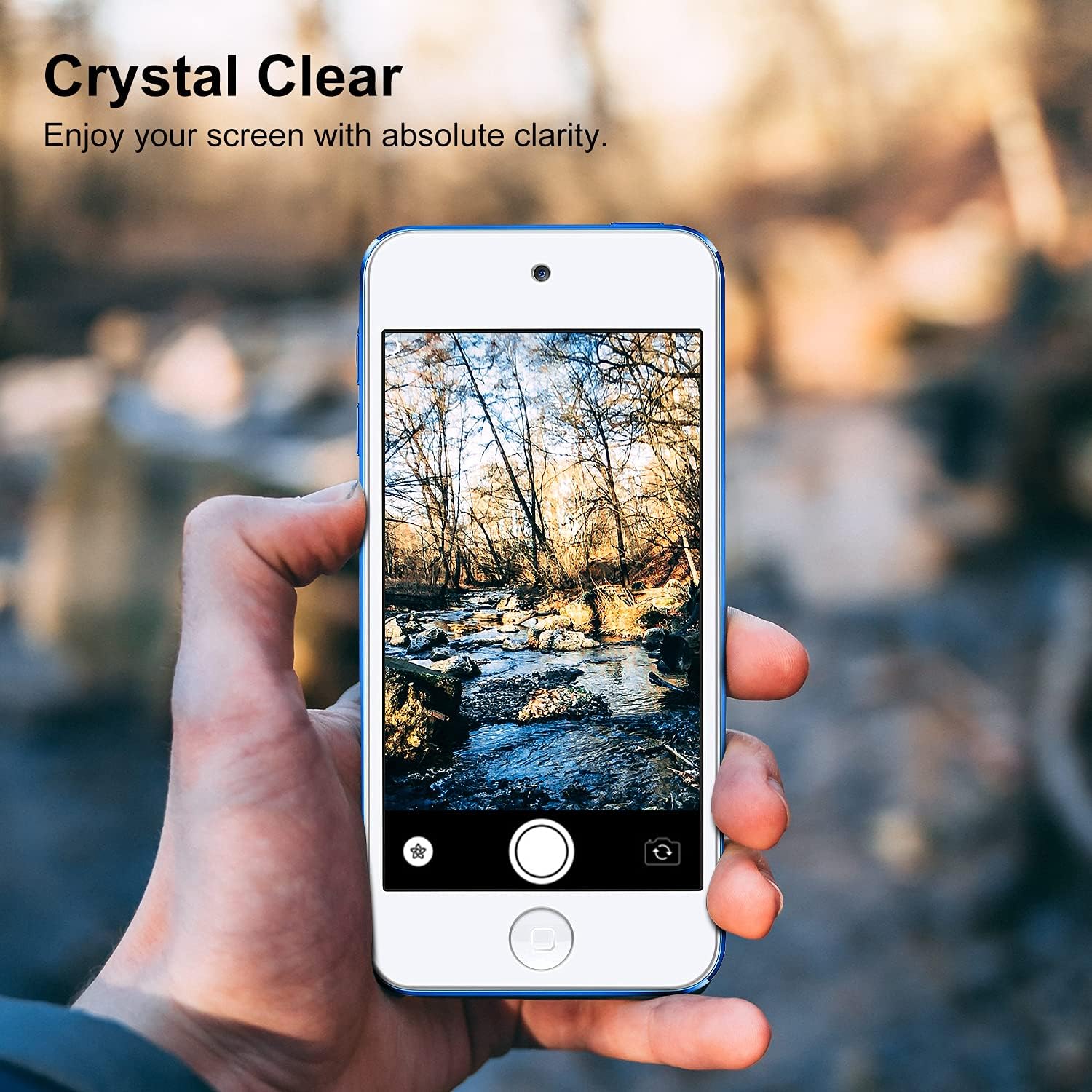 [4 Pack] iVoler [Tempered Glass] Screen Protector Compatible iPod Touch 7G 2019 6G 5G (7th 6th 5th Generation), 0.2mm Ultra Thin 9H Hardness 2.5D Round Edge