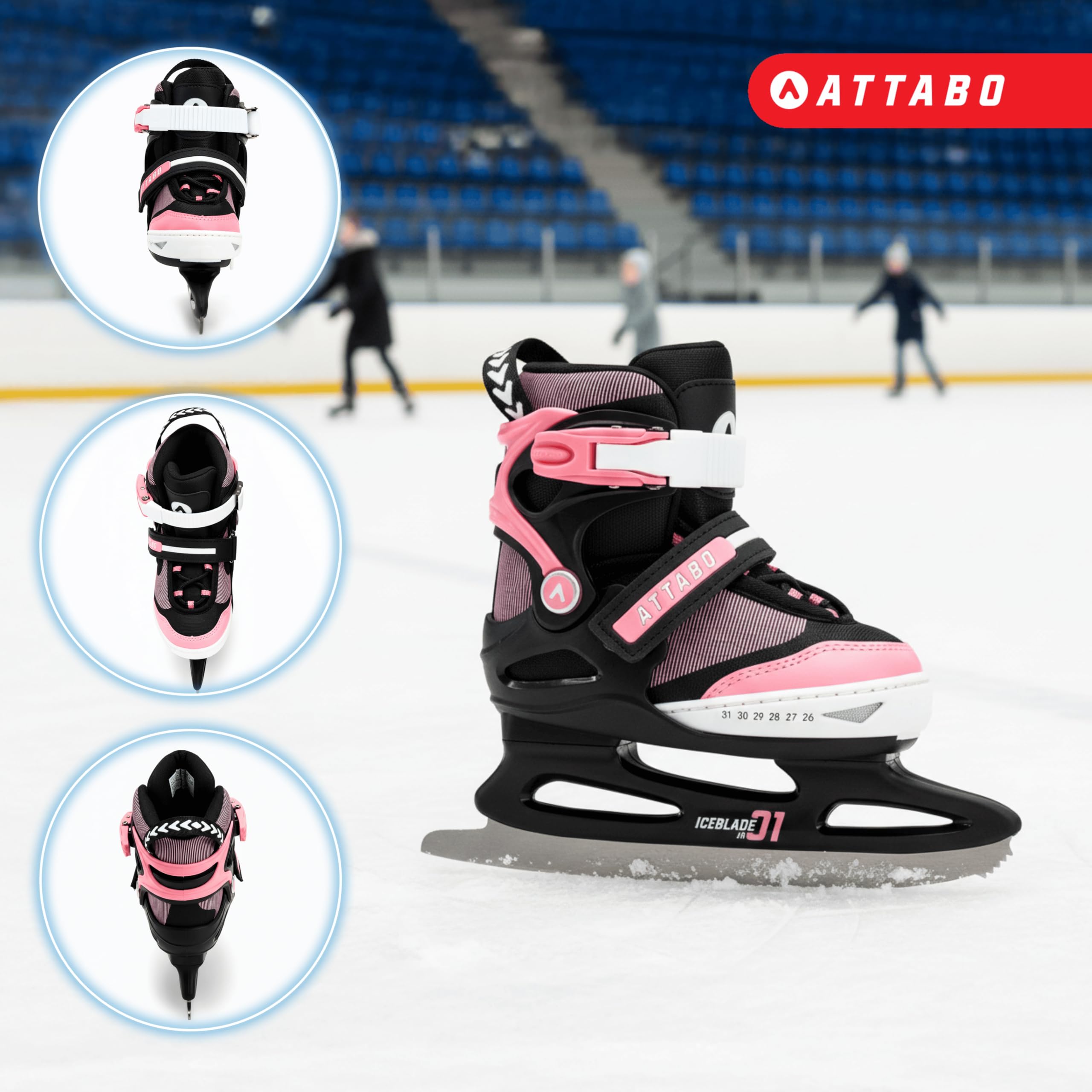 ATTABO Zola Patines de Hielo, Niñas