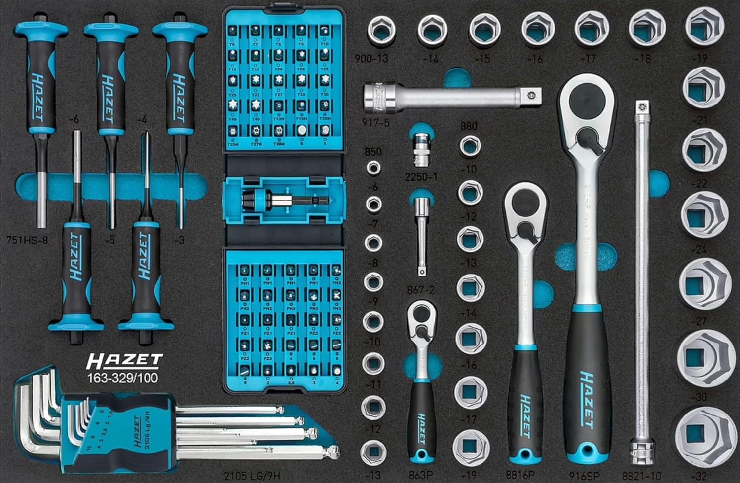 Hazet 163-329/100 Tool assortment