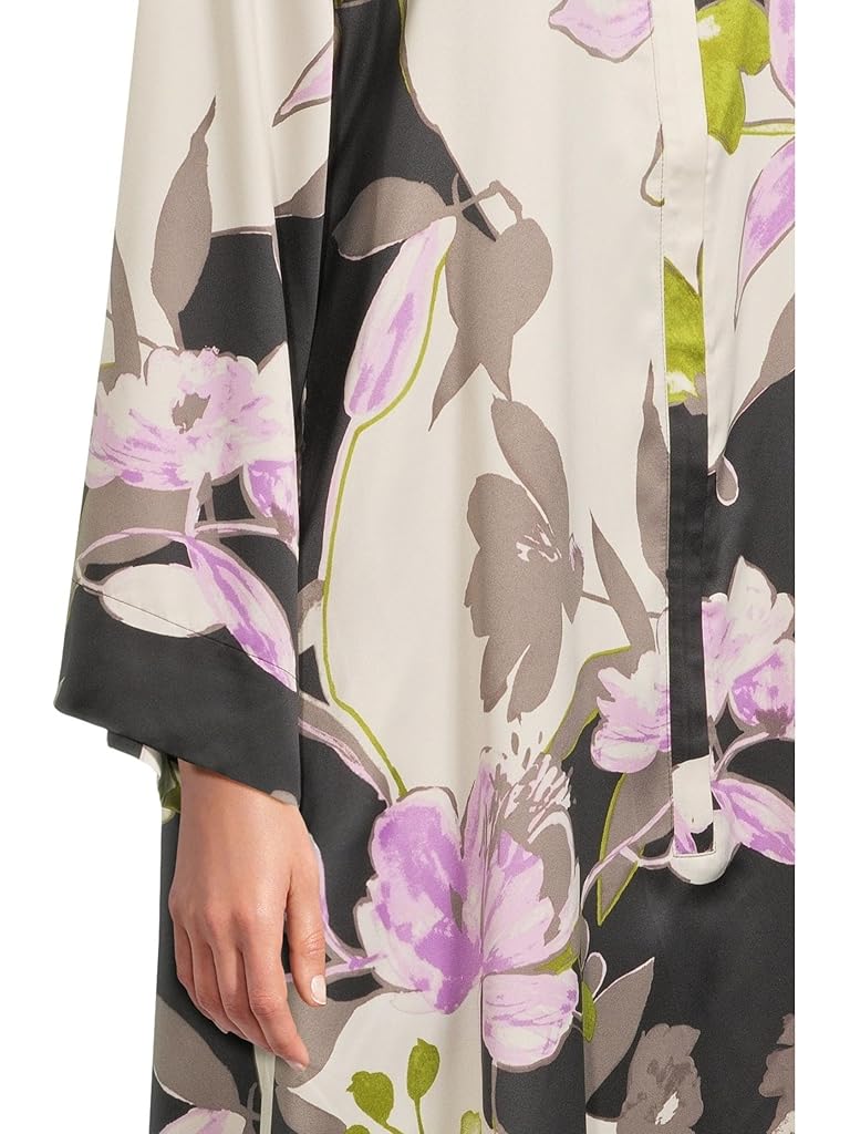 Black Natori Tsubaki Mandarin Zip Caftan