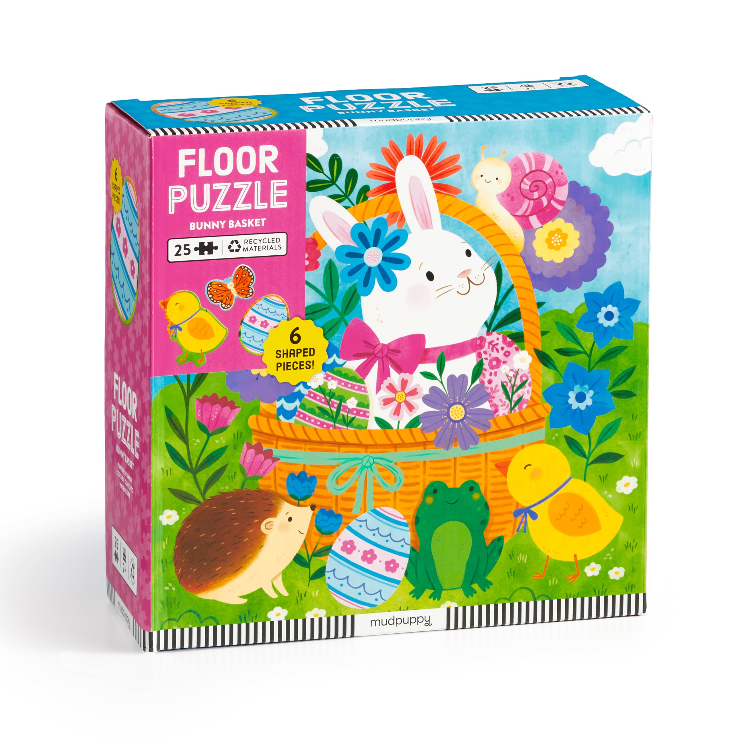 Bunny Basket 25 Piece Floor Puzzle with Shaped Pieces by  Mud... - 9780735387546
