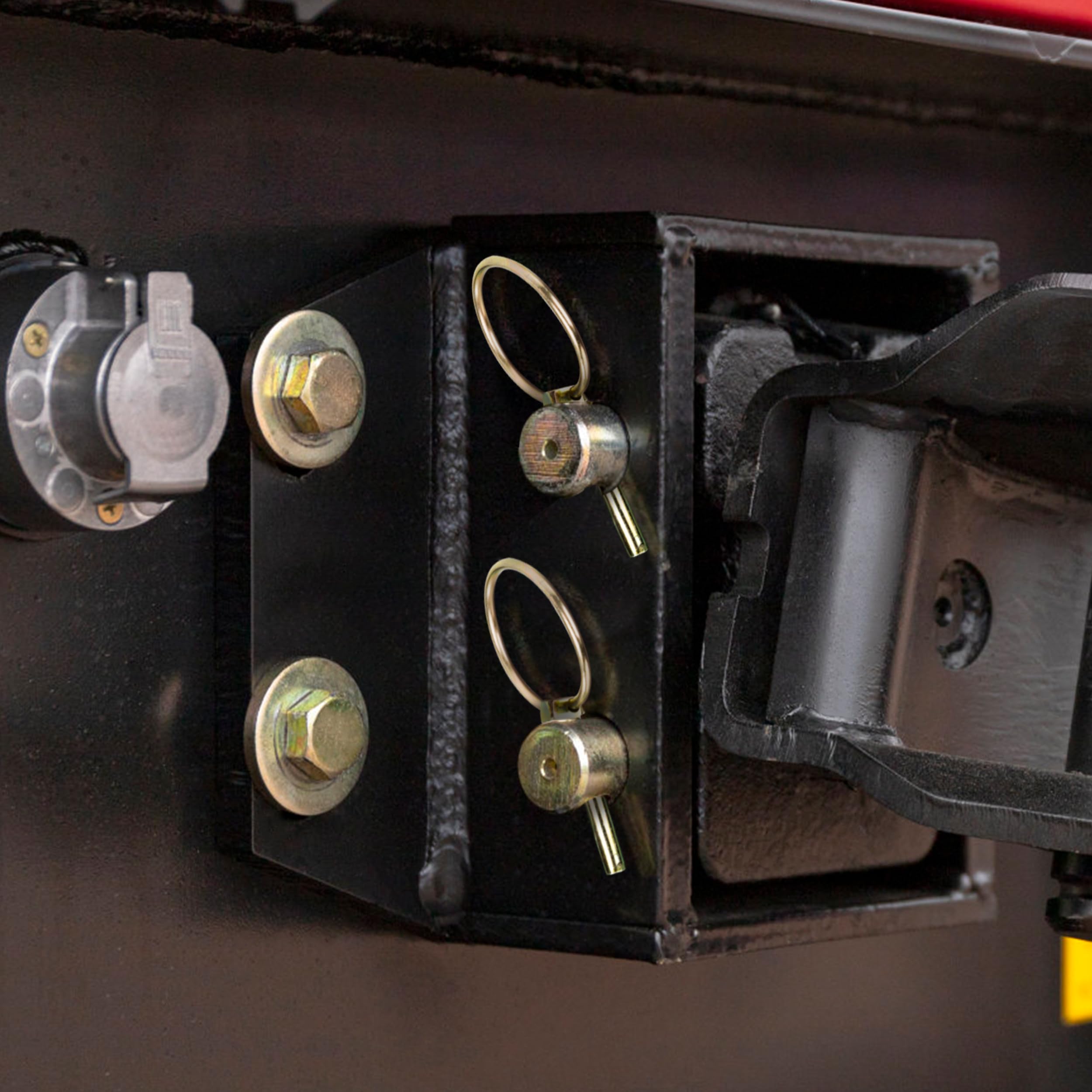 Tunejoy Perni di Sicurezza Rotondi Coppiglie di Anello Perni di Fissaggio M4,5/M6/M8 per Rimorchi Trattori Veicoli Agricoli 12 Pezzi
