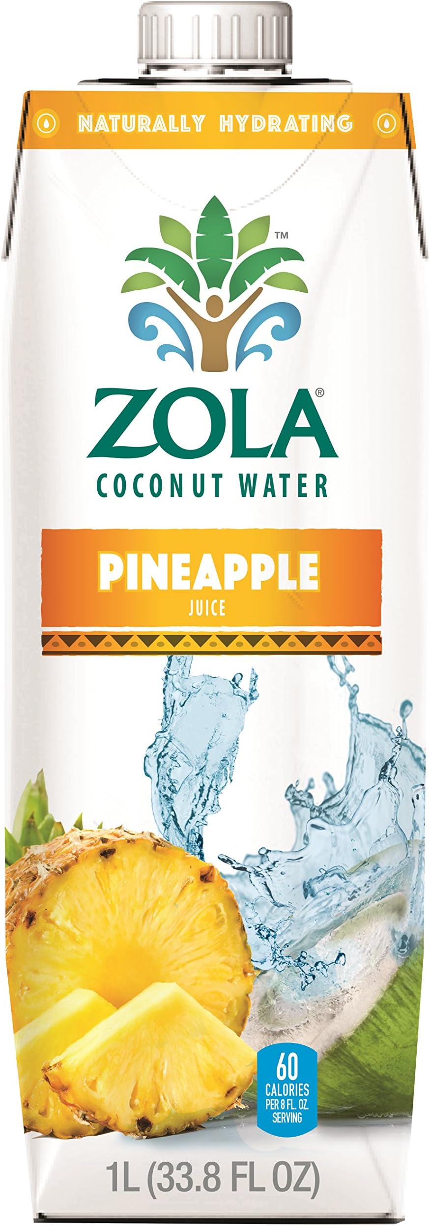 Zola Coconut Water with Pineapple 1 Liter (Pack of 12)