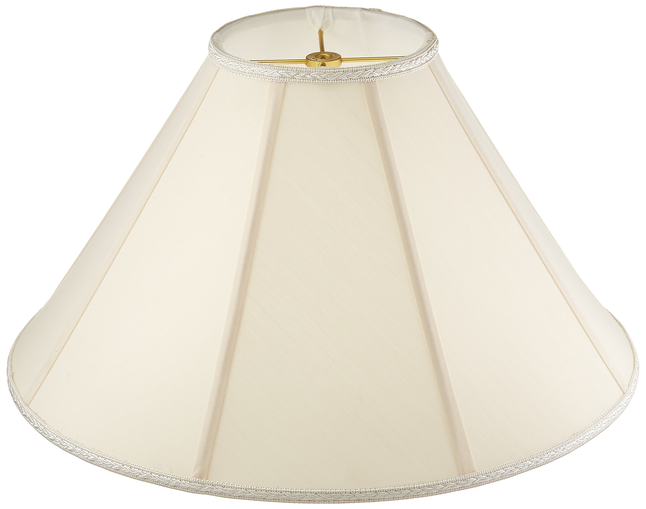 Royal Designs Round Empire Designer Lamp Shade, Eggshell, 6 x 18 x 11.5