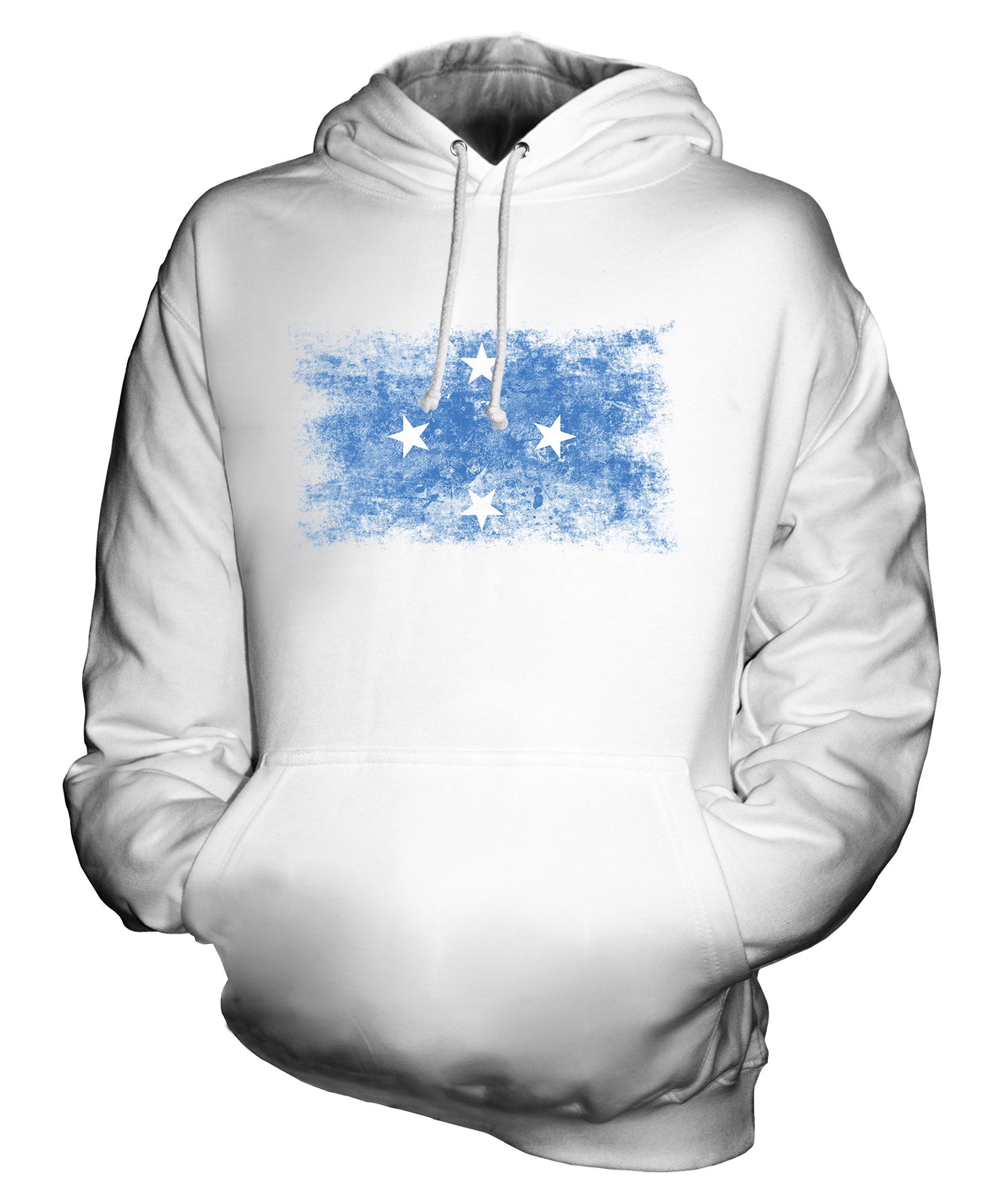 Sweat Micronésie pull à capuche unisexe mode vintage drapeau délavé - 2