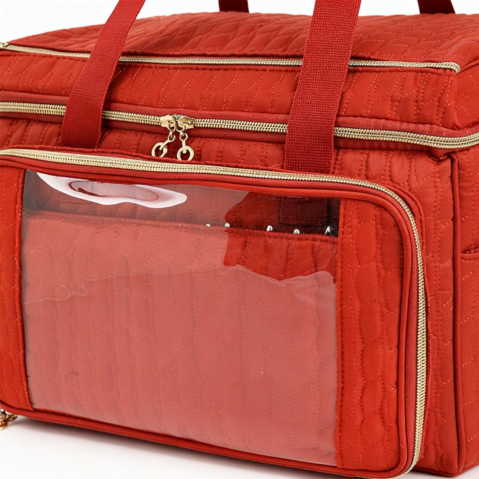 Organizer do torby szydełkowej, regulowany pasek do noszenia, przenośna torba, torba do przechowywania szydełka i torba podróżna – dla , początkujących i miłośników majsterkowania, nadaje się do