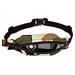 SPIbelt Kids Pocket Belt, Expandable Pocket, Adjustable Waist, No Bounce, No Logo Band, Camo with Black Zipper